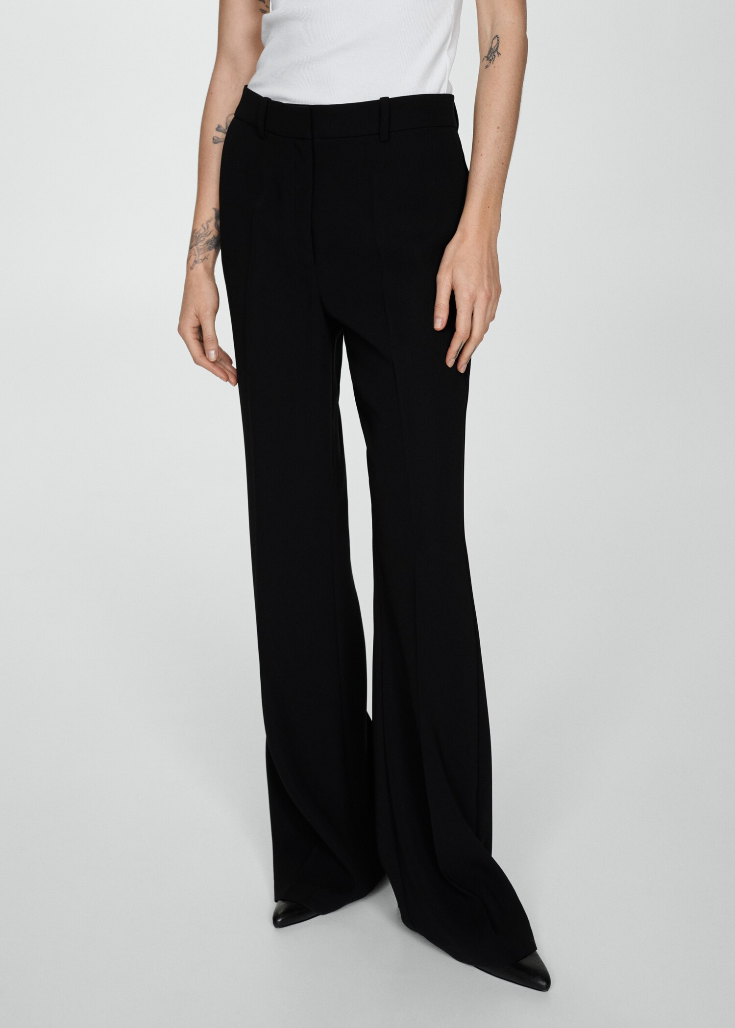 Flared suit pants