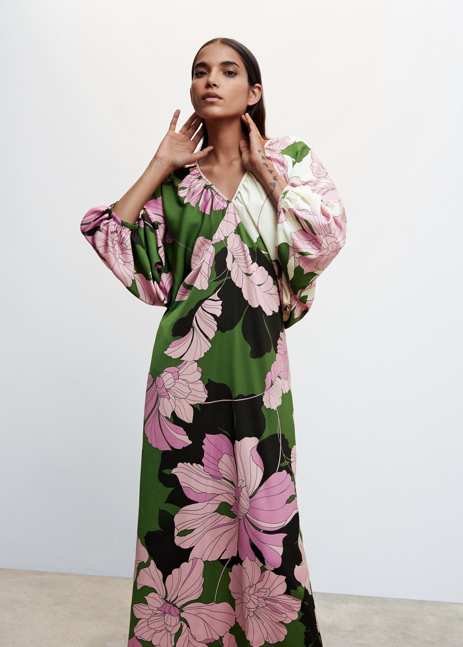 Floral print dress