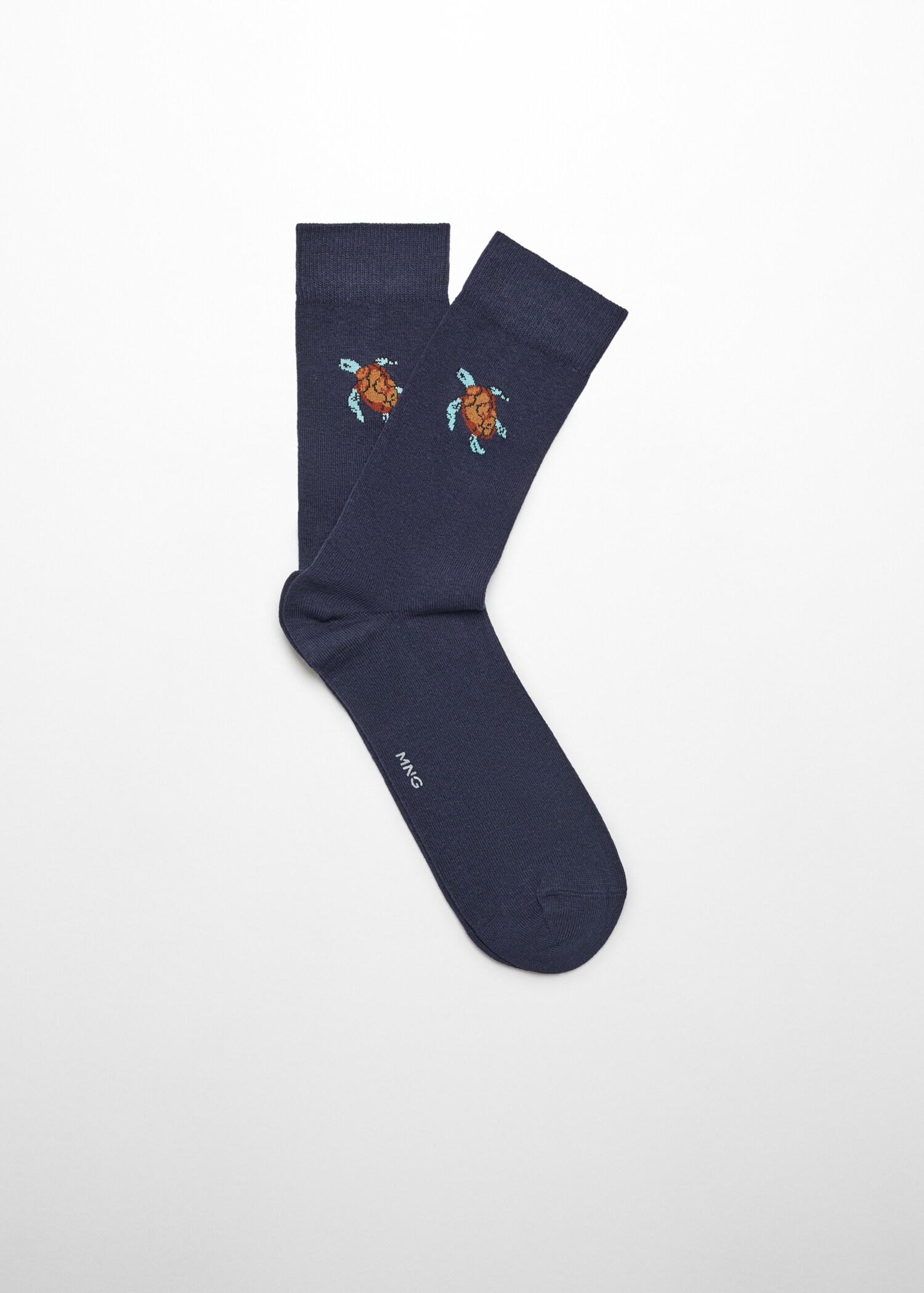 Animal embroidered cotton socks