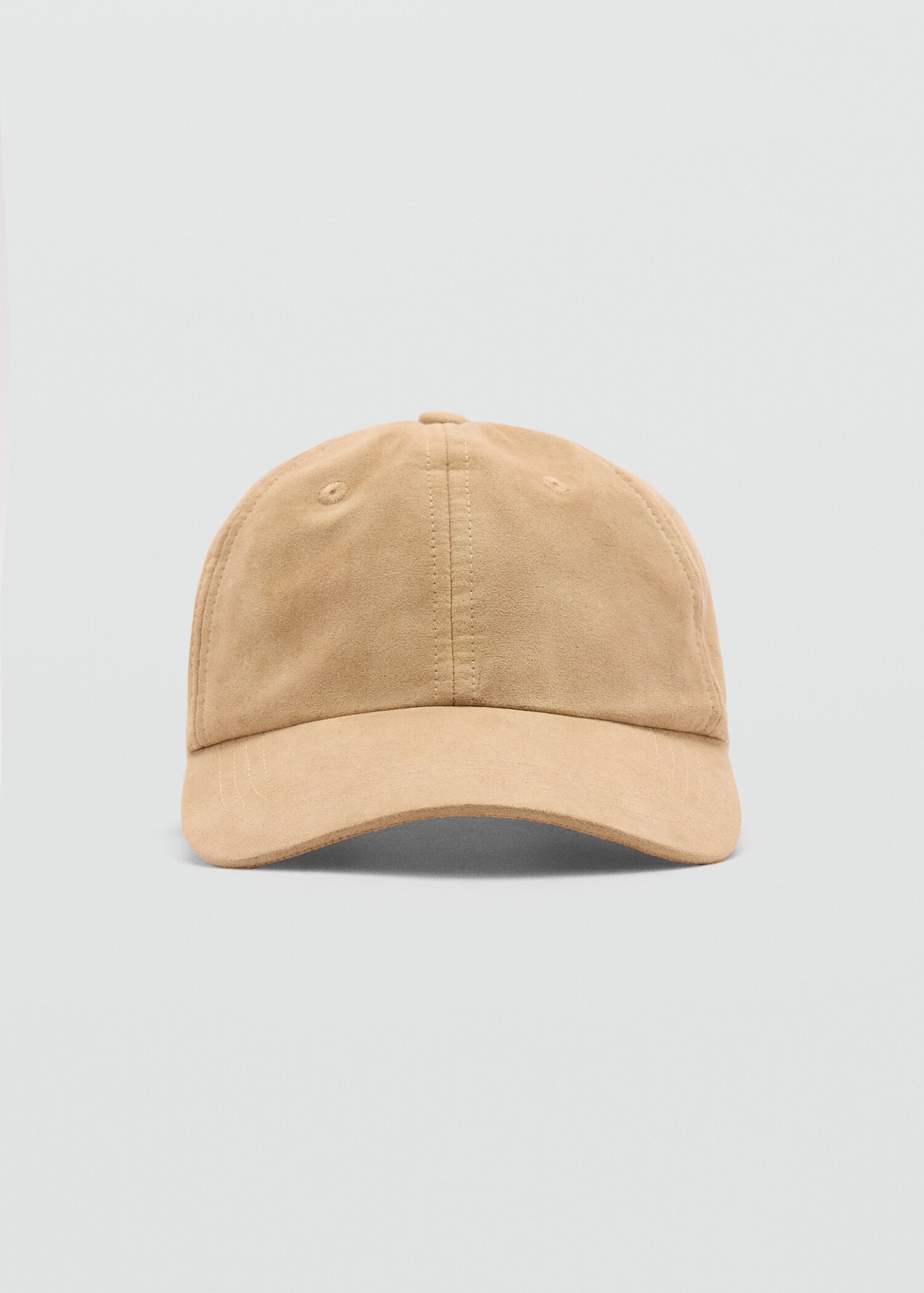 Suede-effect cap