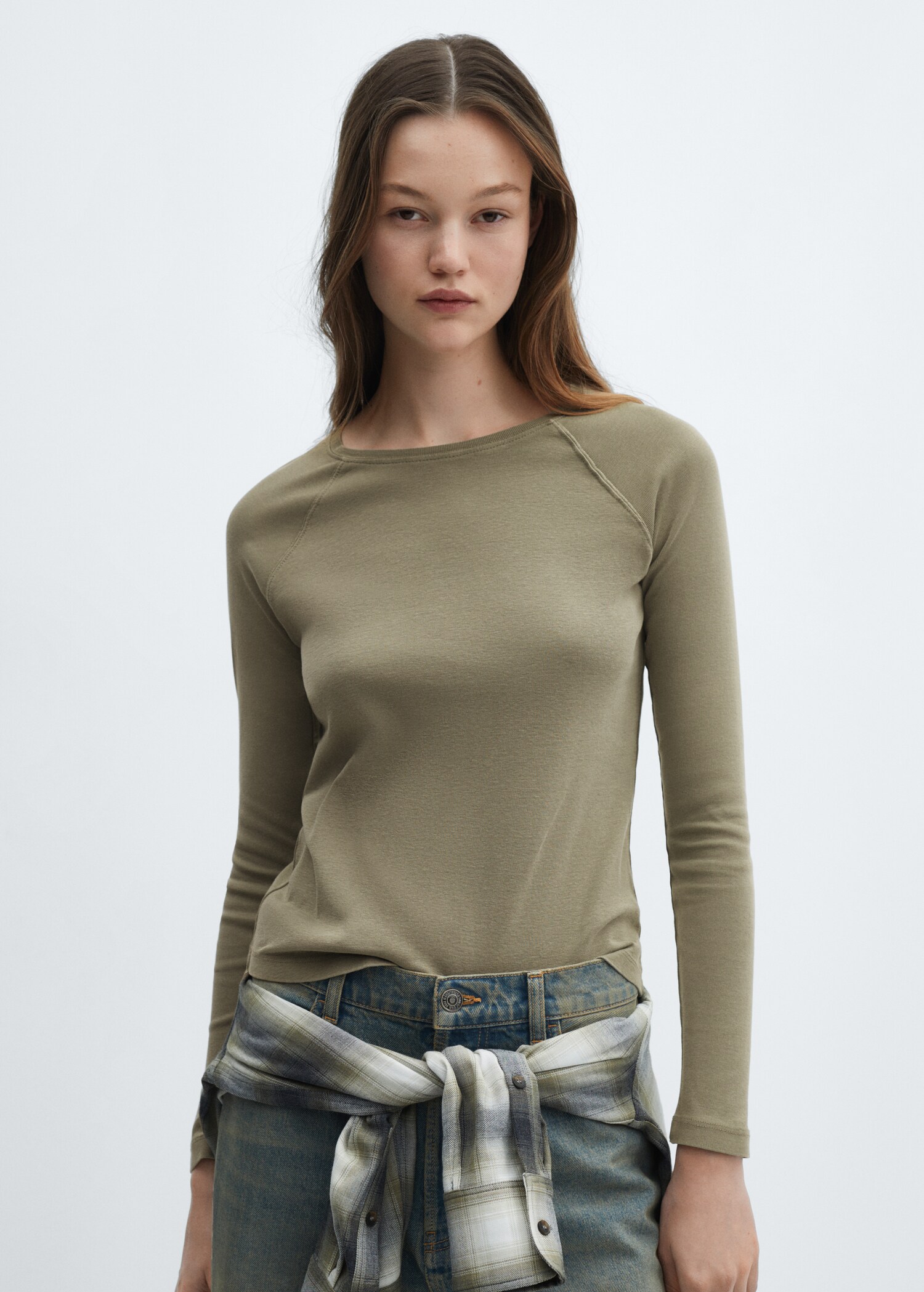 Washed round-neck t-shirt