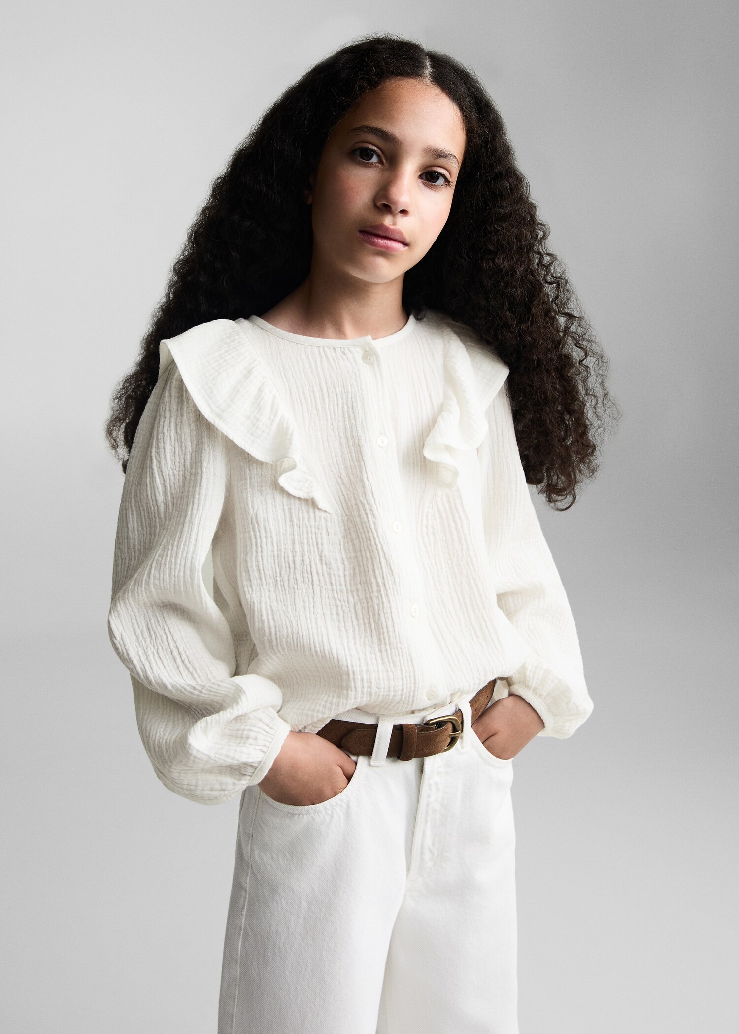 Cheesecloth cotton blouse