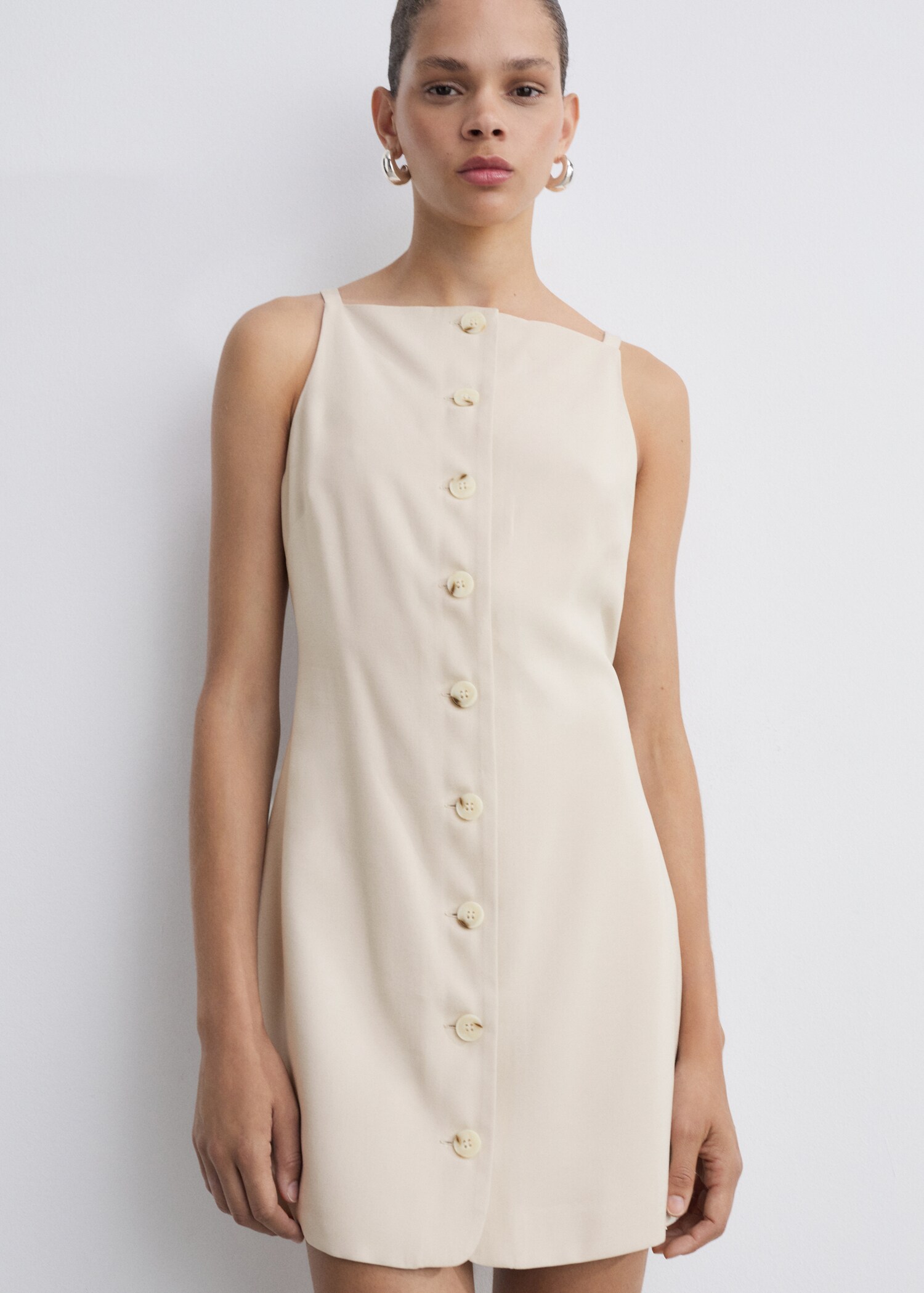 Short buttoned dress
