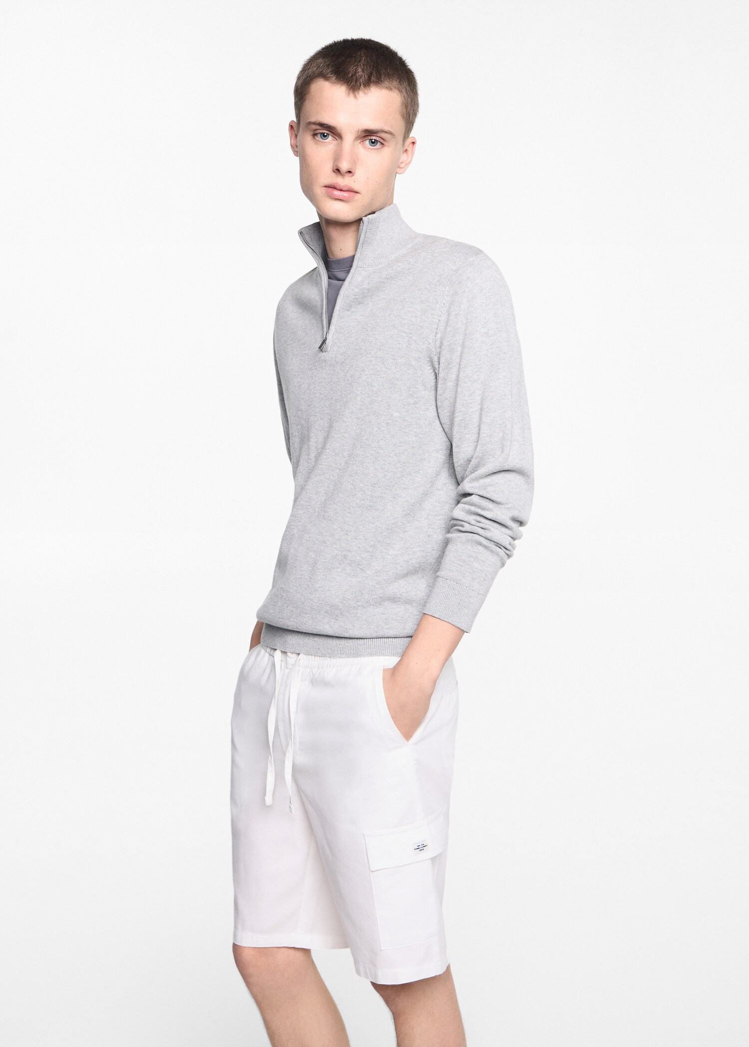 Cargo pockets linen Bermuda shorts