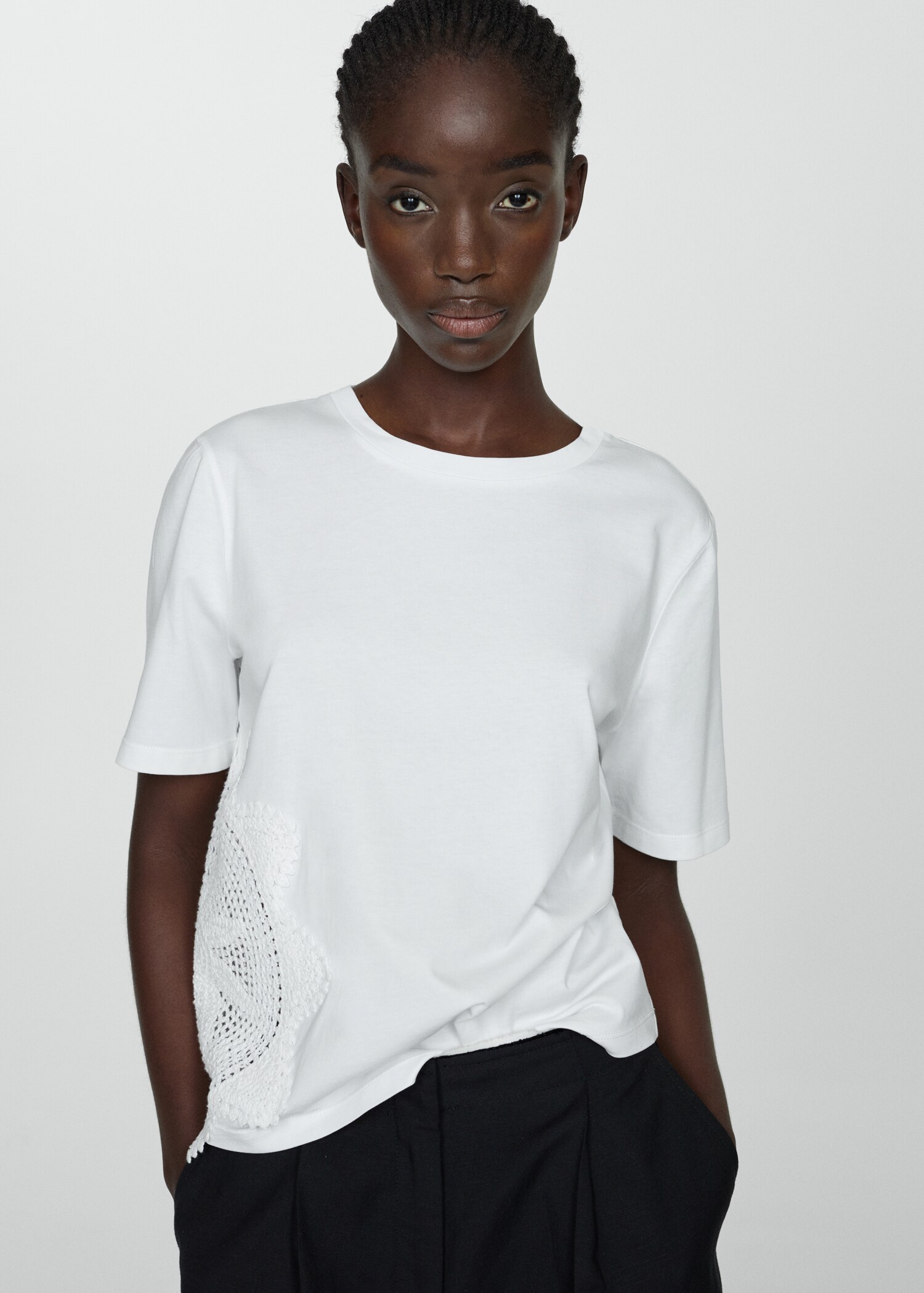 T-shirt with embroidered detail