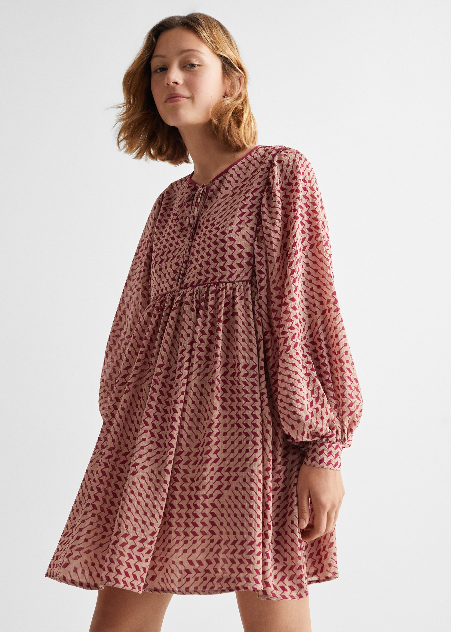 Flowy printed dress
