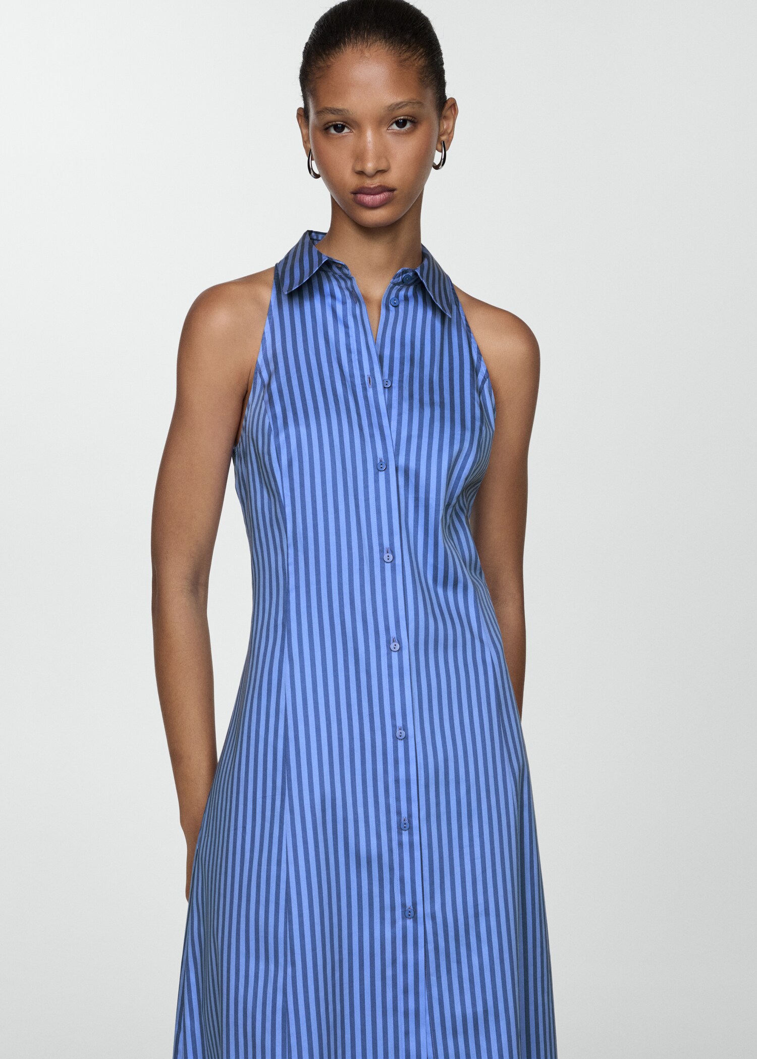 Striped shirt dress