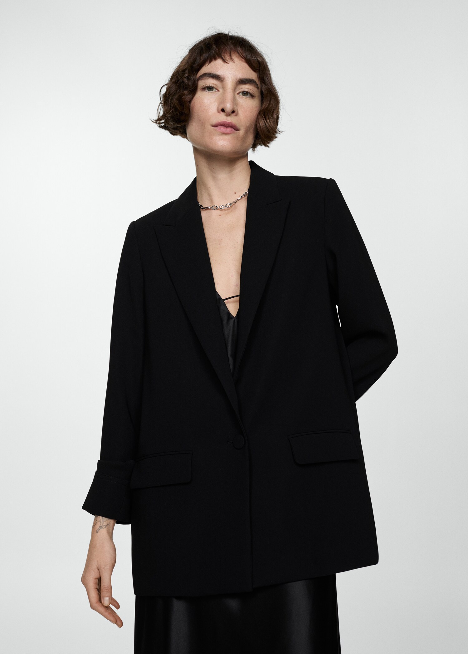 Tailored jacket with turn-down sleeves