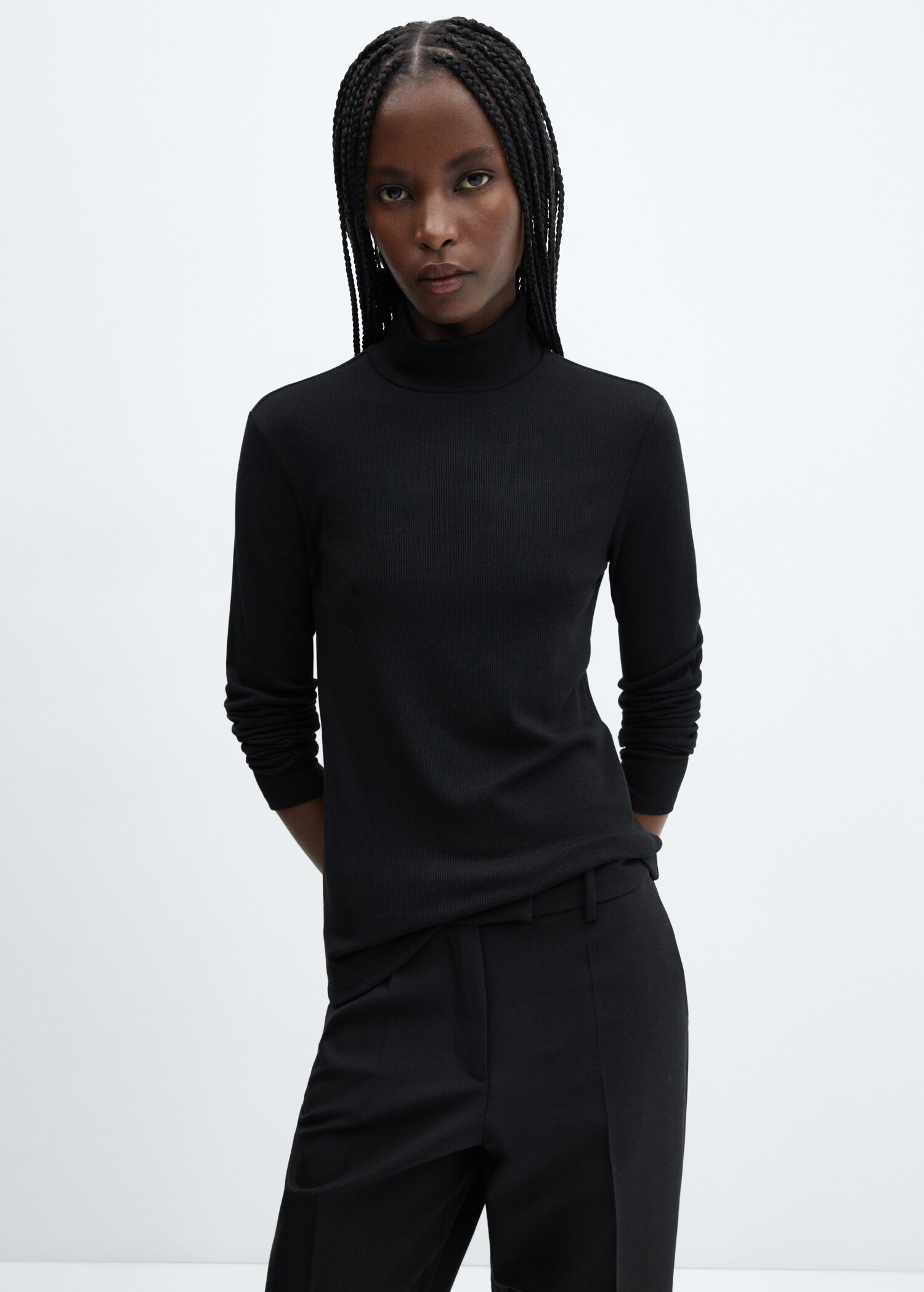 Turtleneck T-shirt