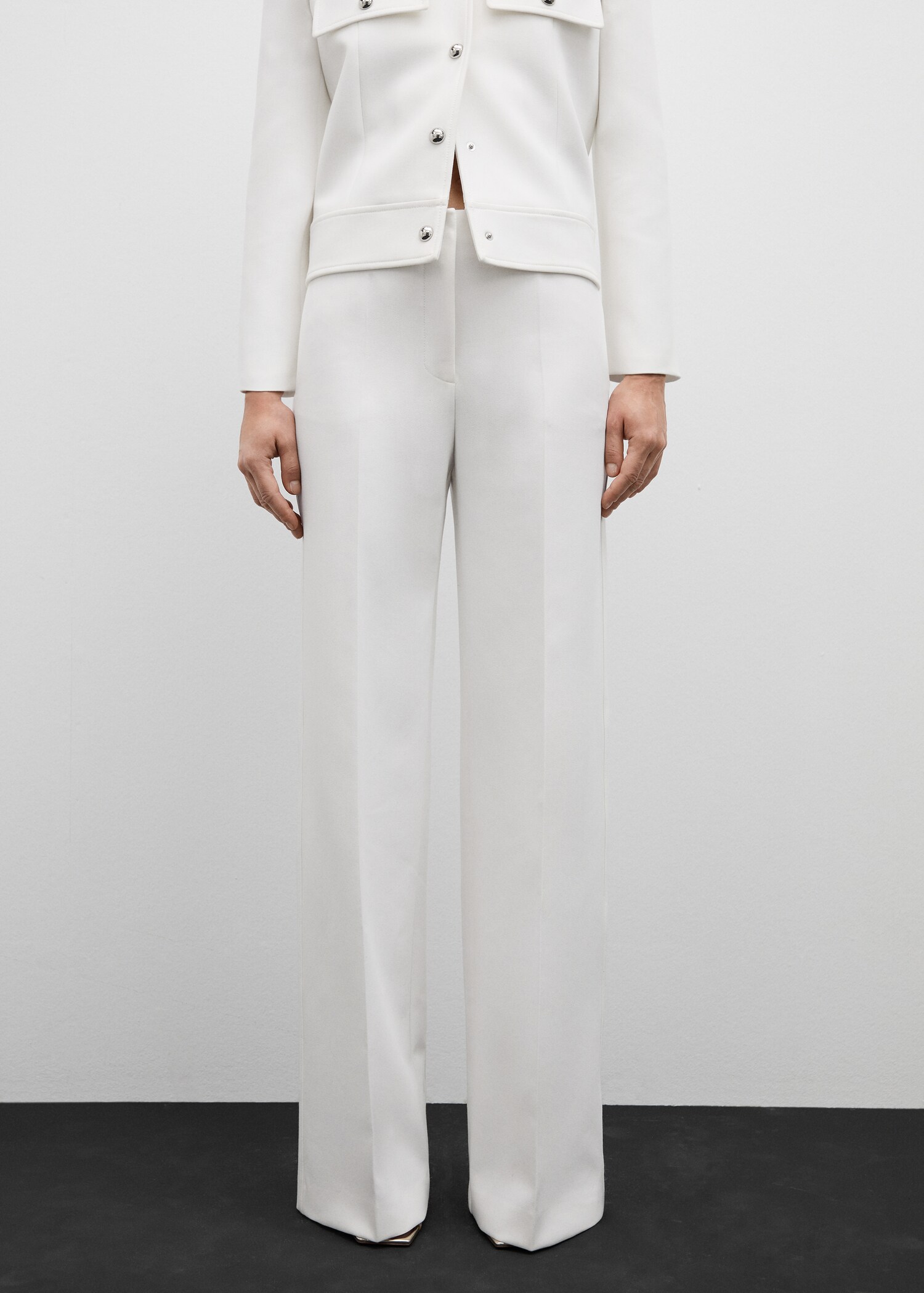 Flowy straight-fit pants
