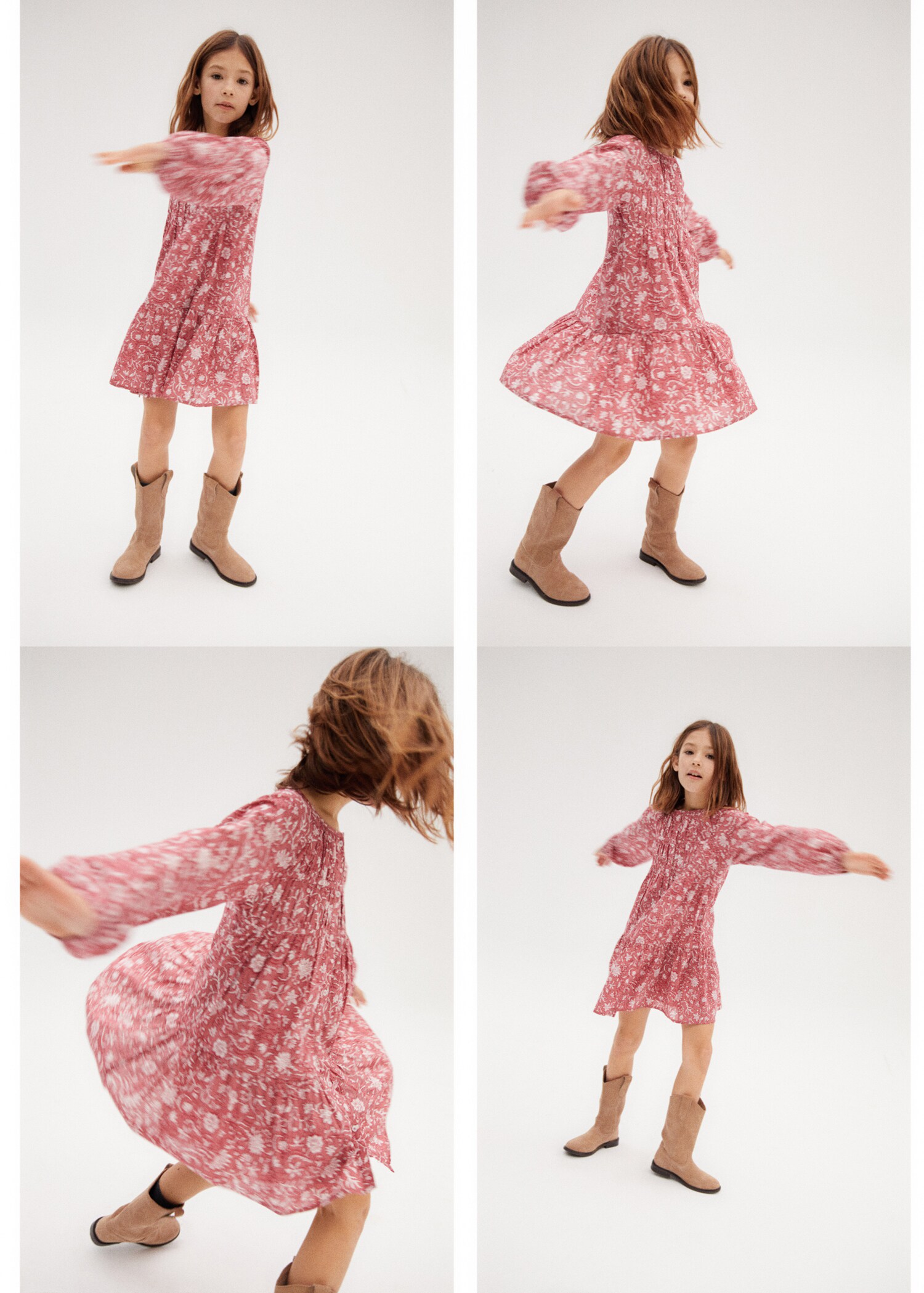 Floral ruffle dress