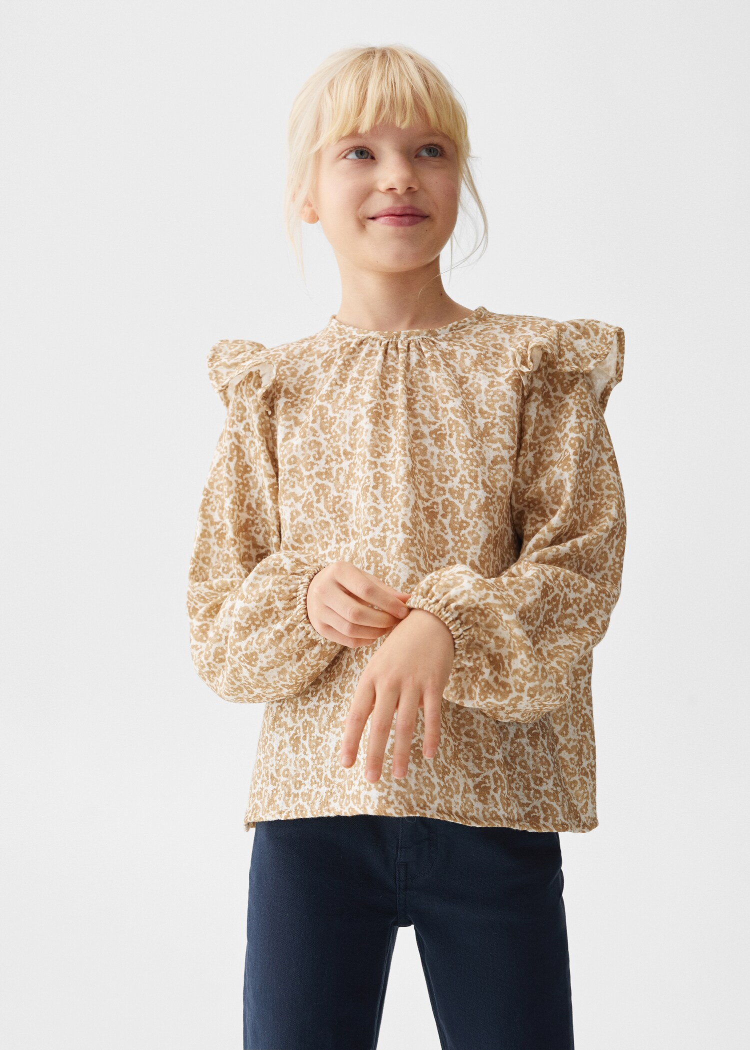 Ruffles printed blouse