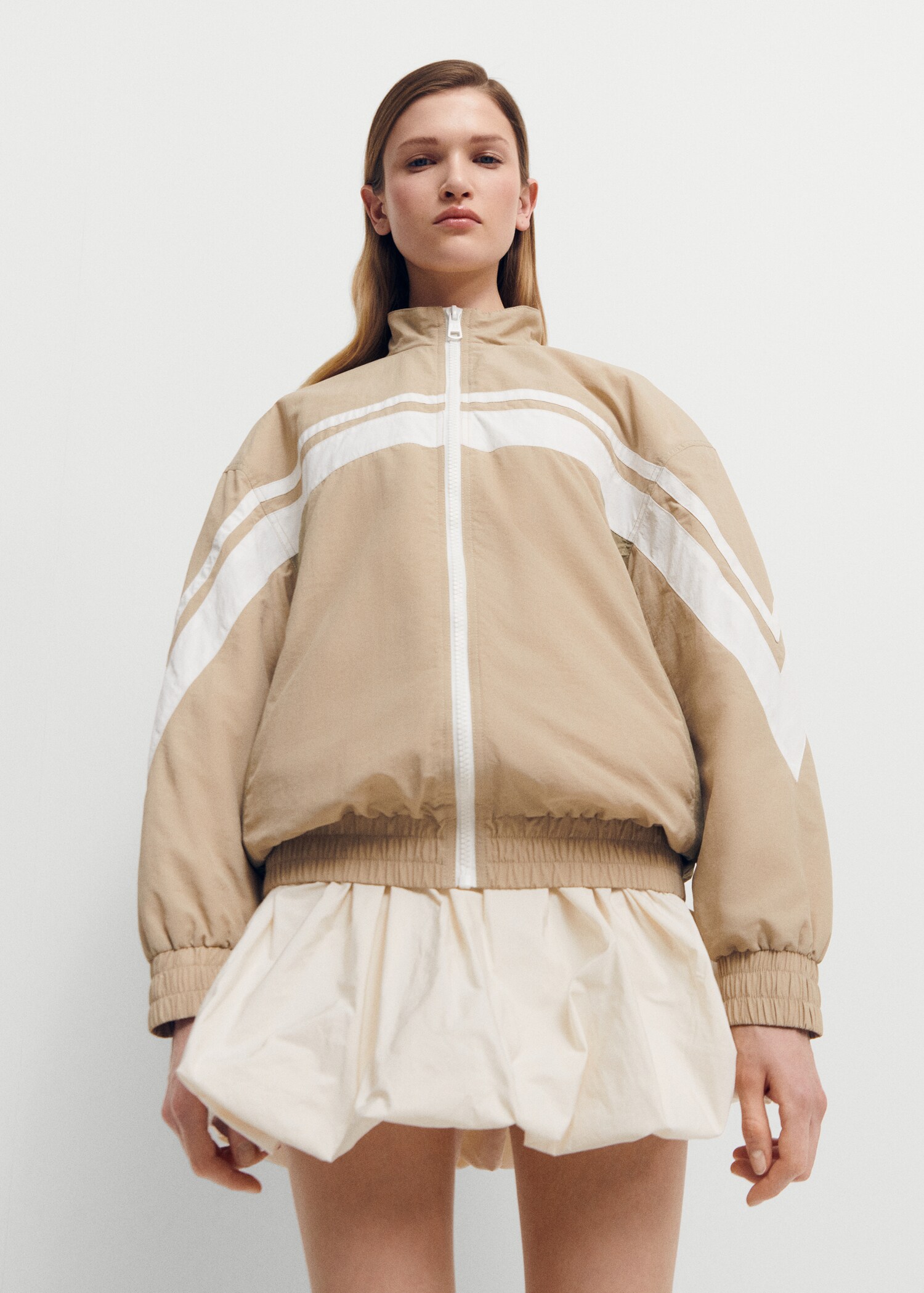 Bomber jacket with padded inner