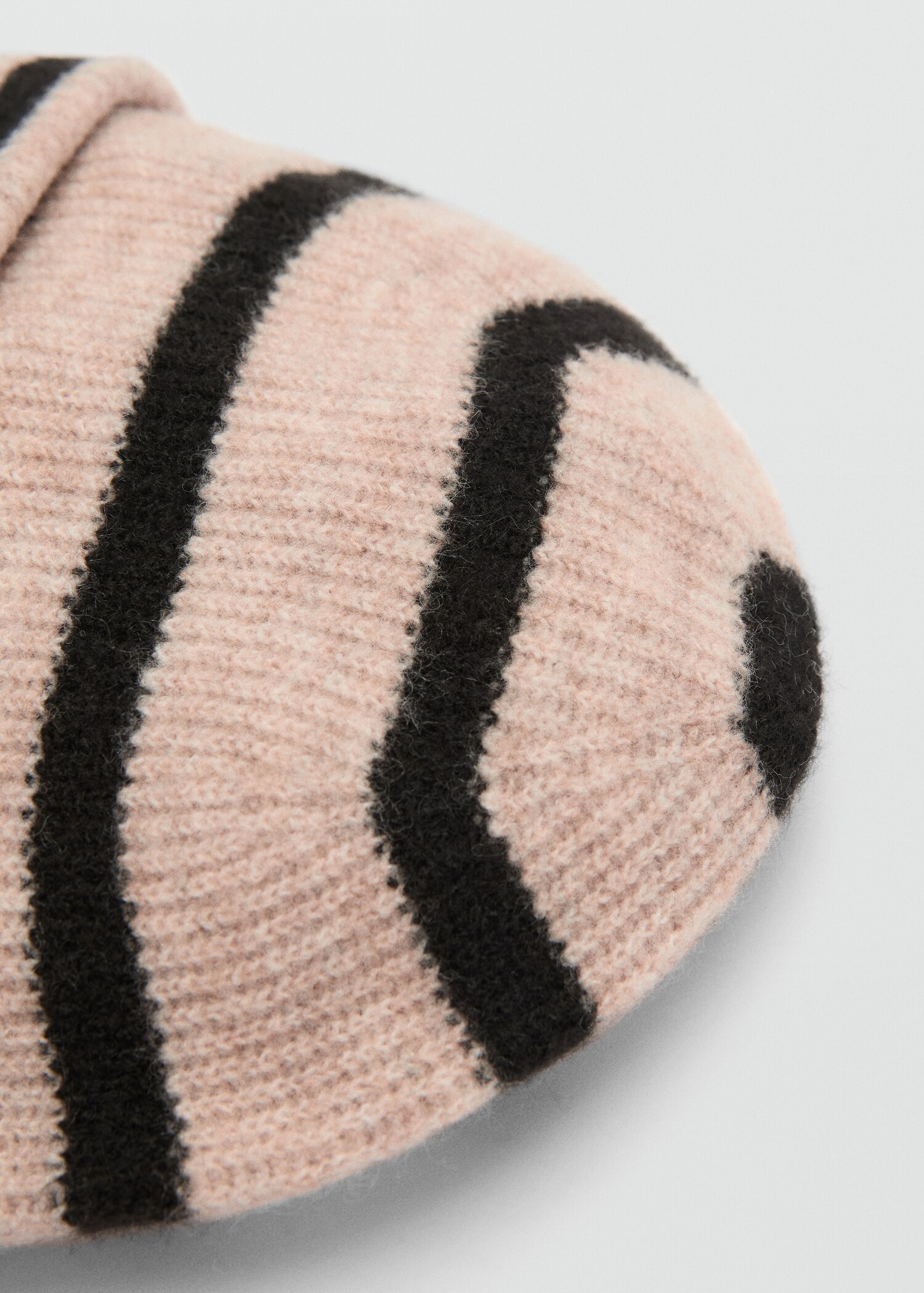 Striped knit hat