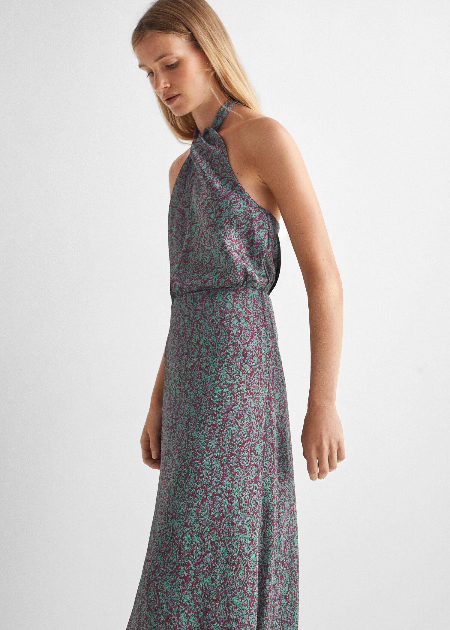 Long printed dress