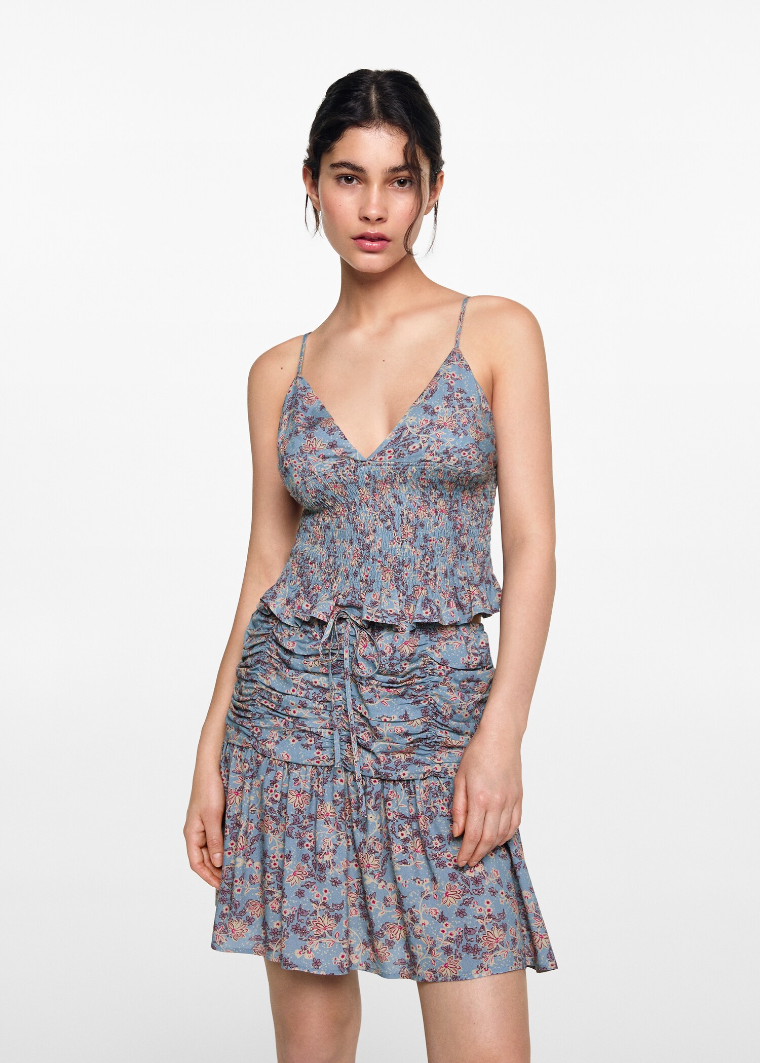 Floral print skirt