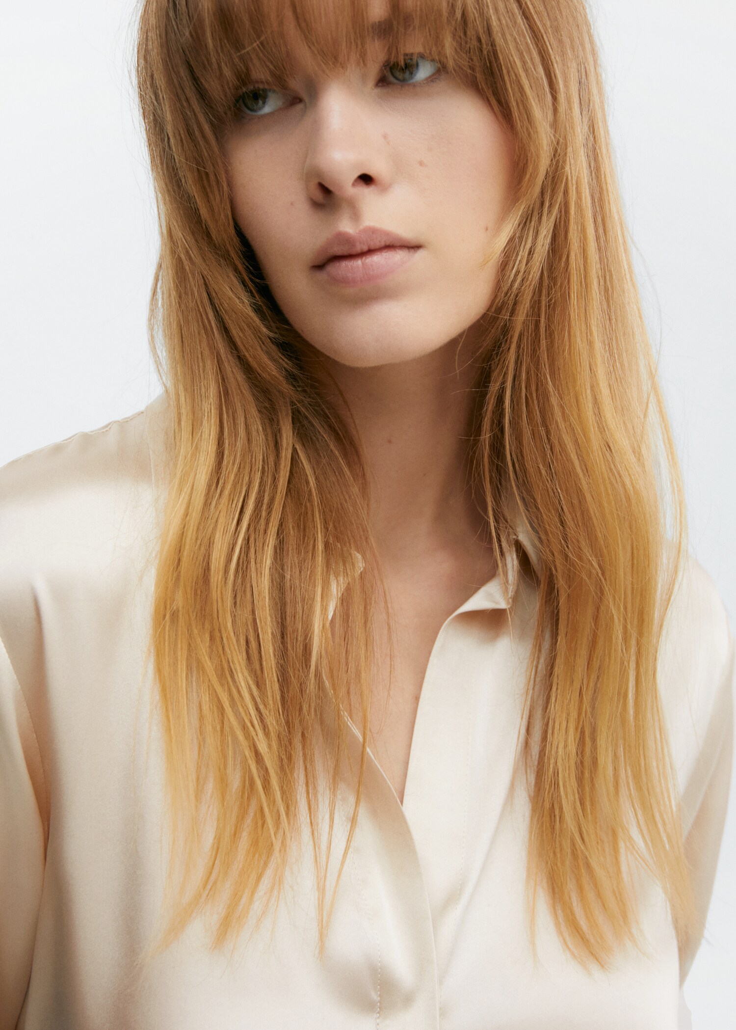 Satin silk shirt