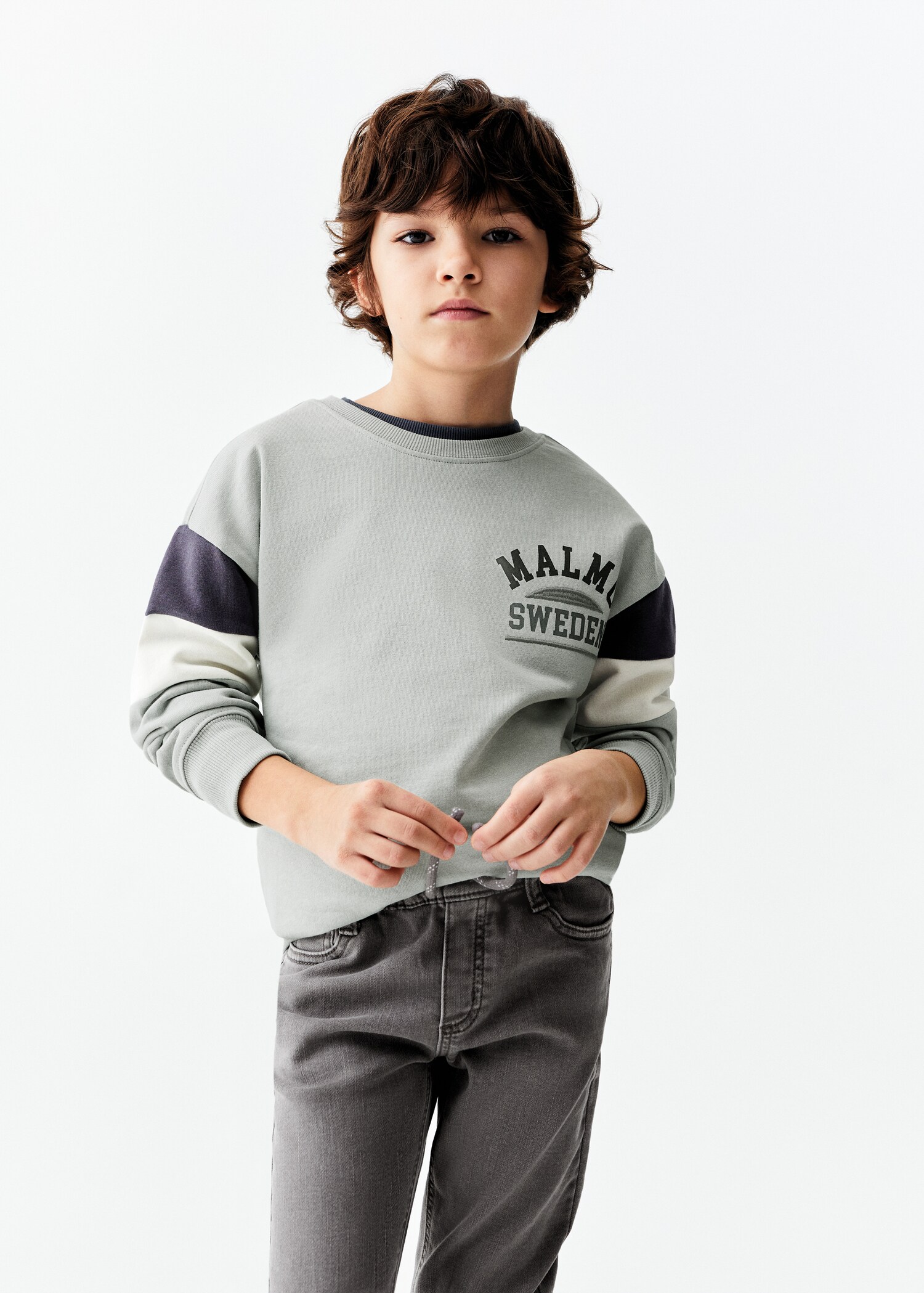 Drawstring waist jeans