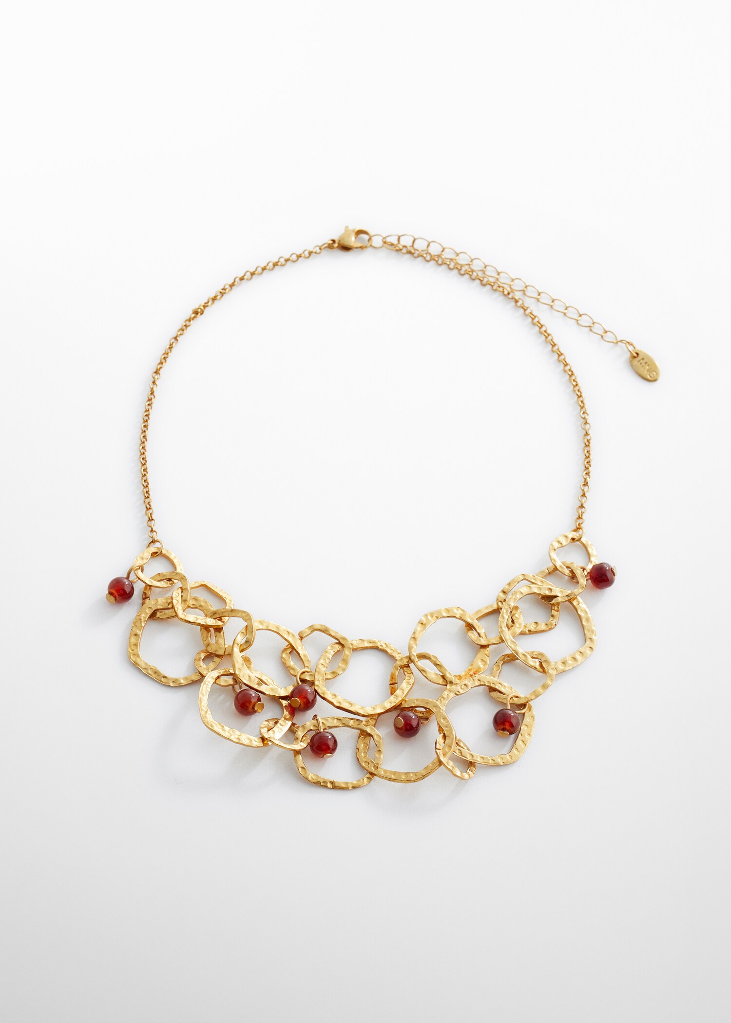 Combined hoops necklace