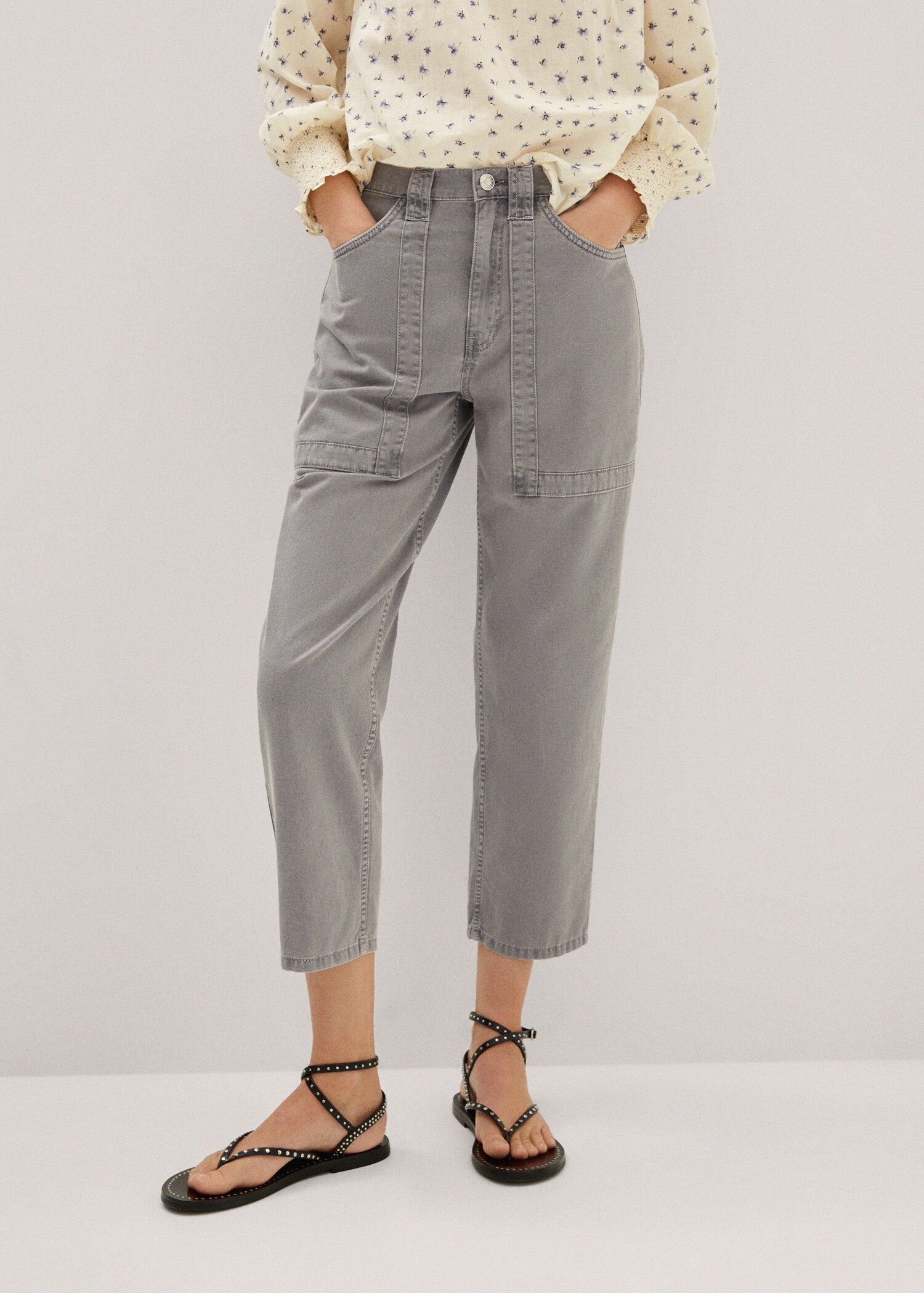 High-waist slouchy jeans