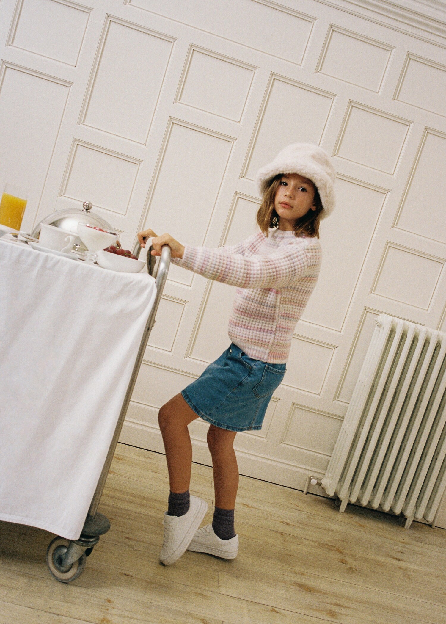 Bicolour knit sweater