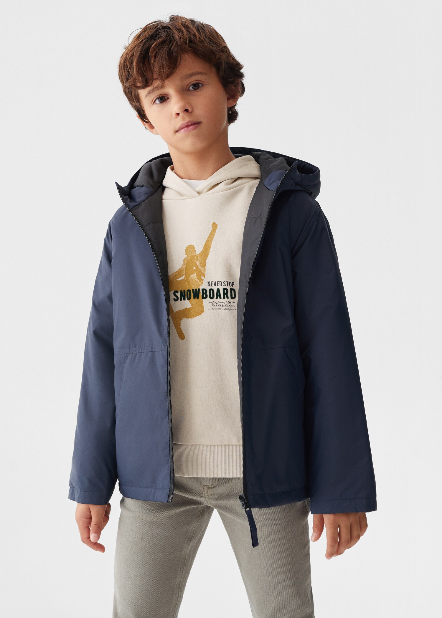 Hood quilted coat