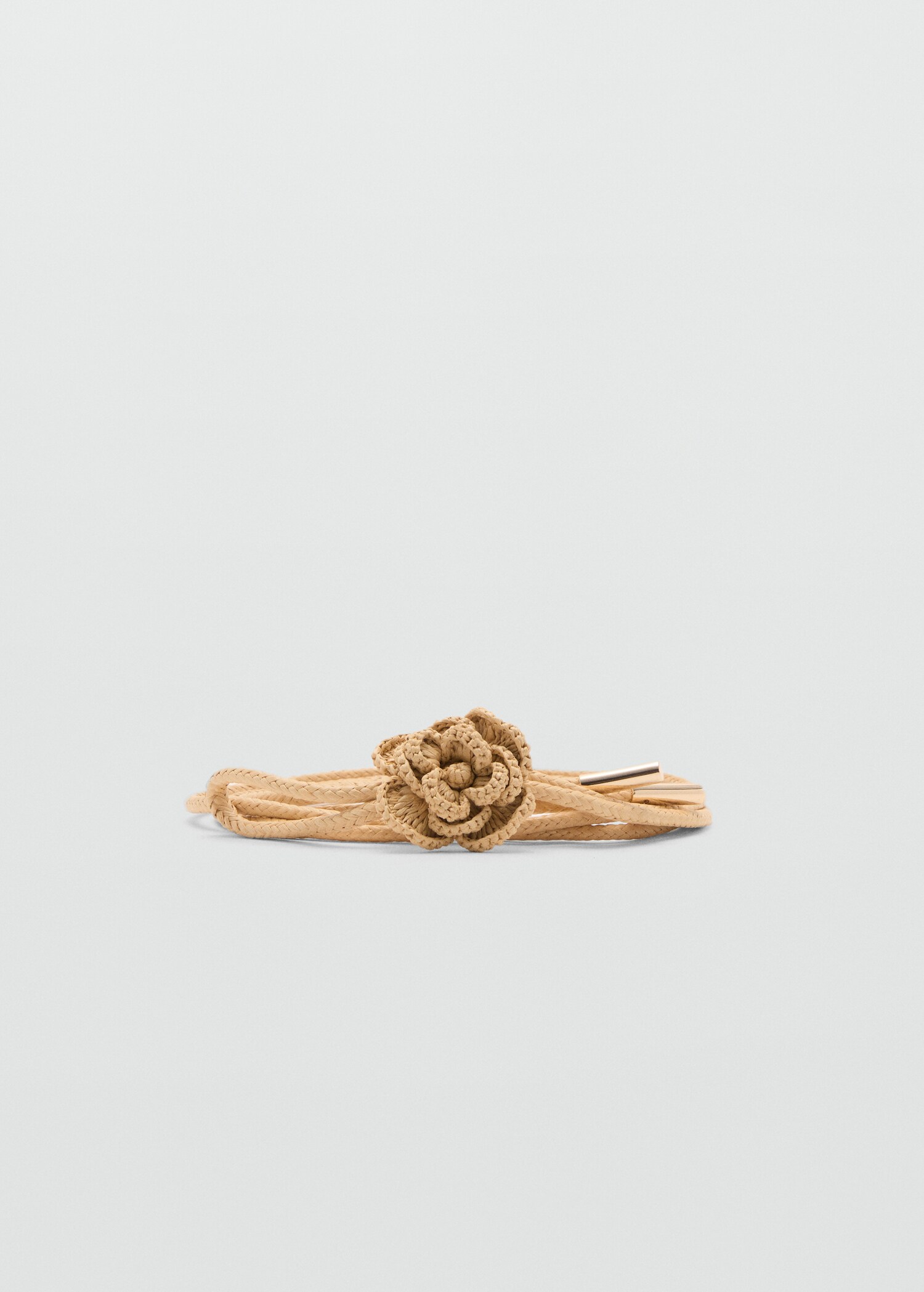 Braided floral belt