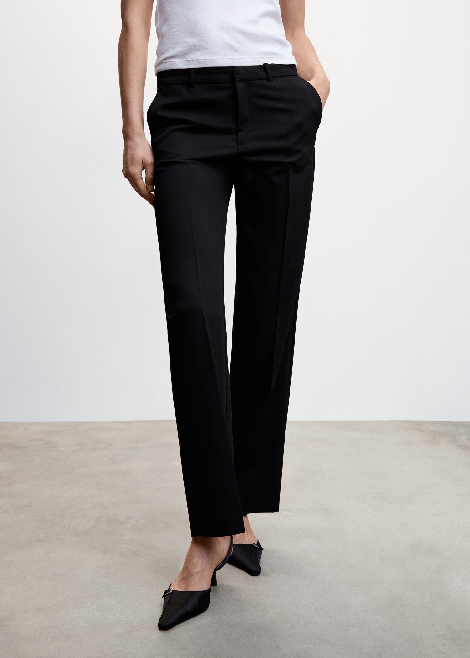 Straight suit pants