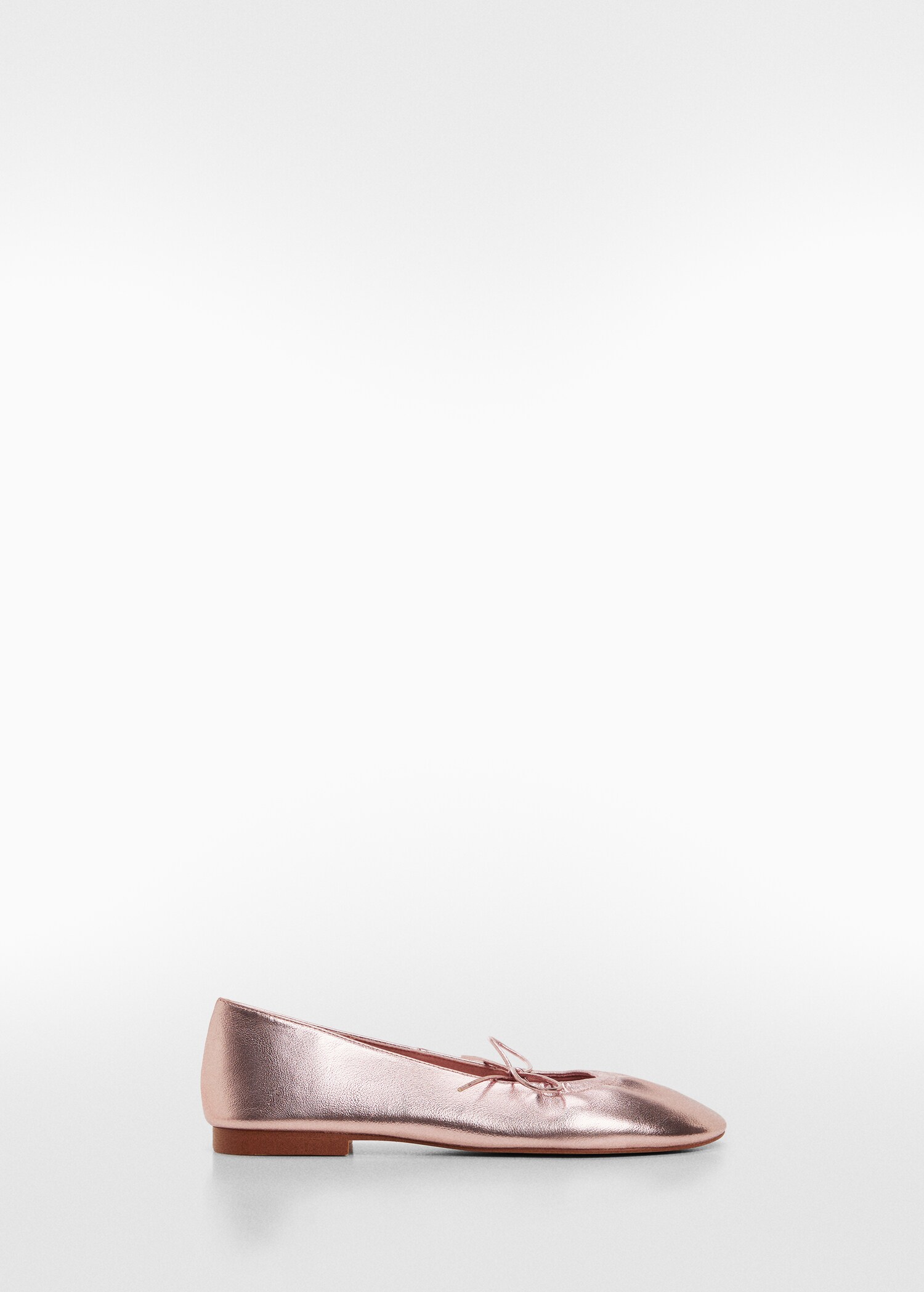 Metallic ballet flats