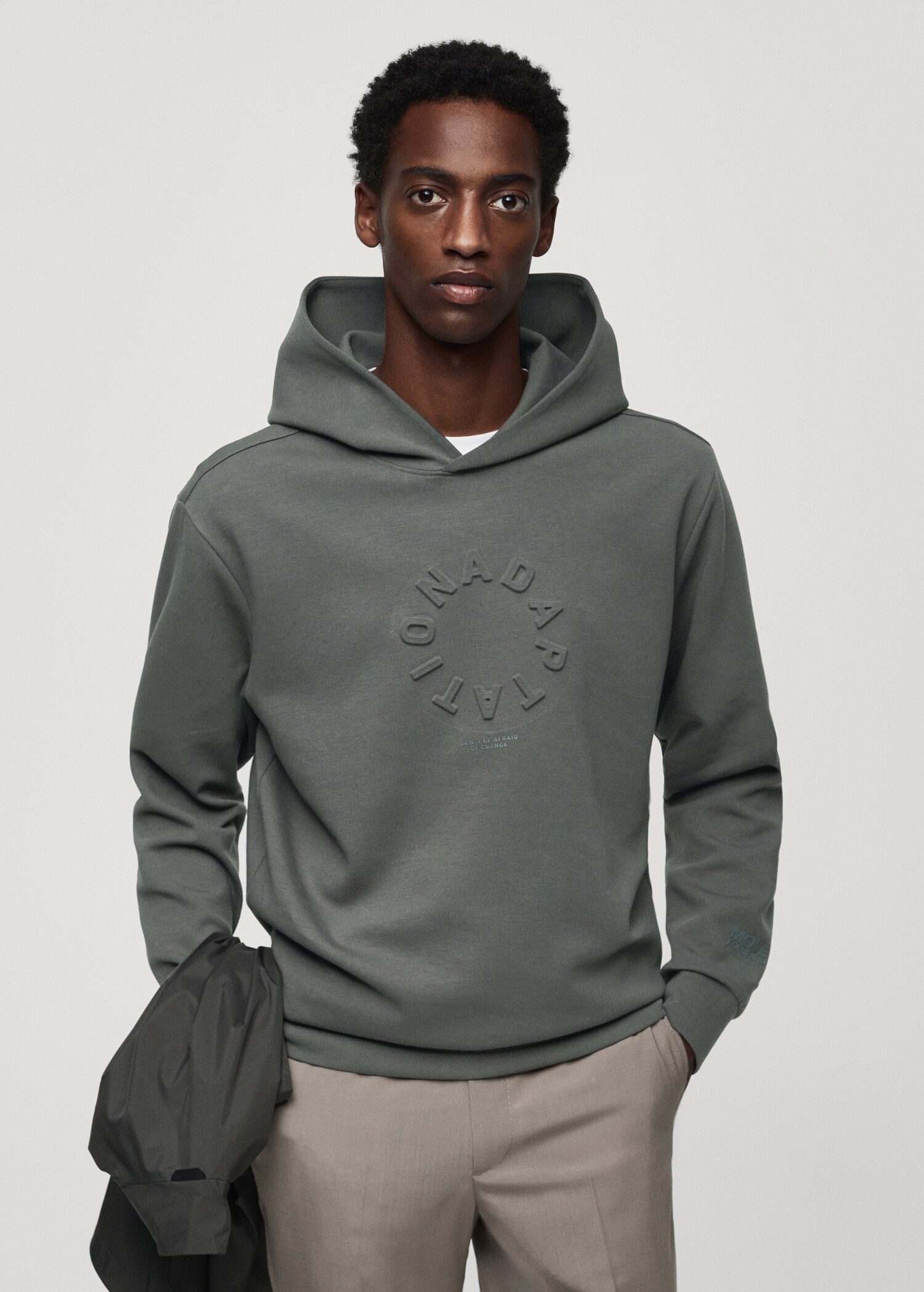 Technical fabric hoodie