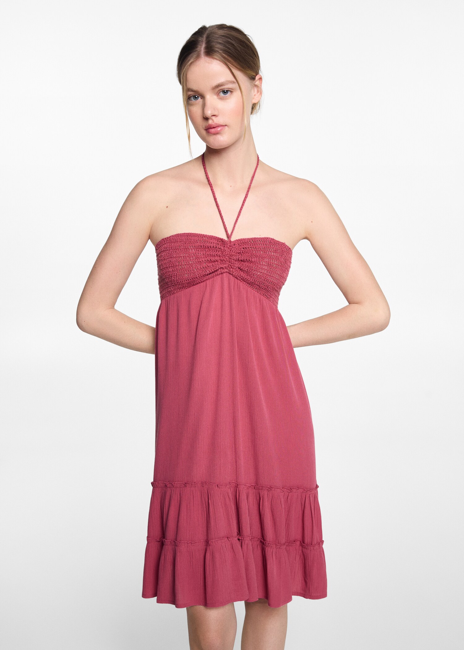 Short ruffled dress