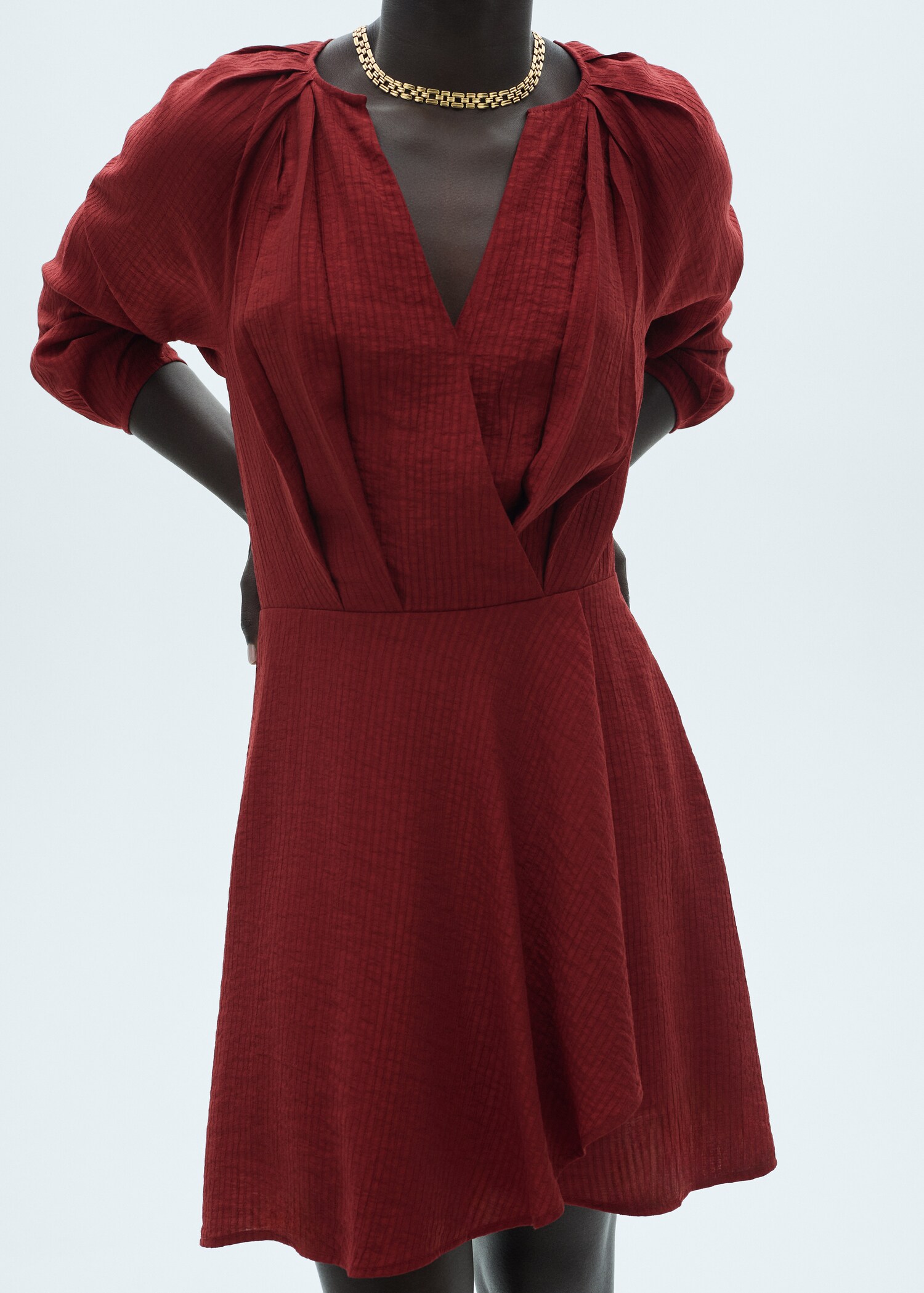 Textured short dress