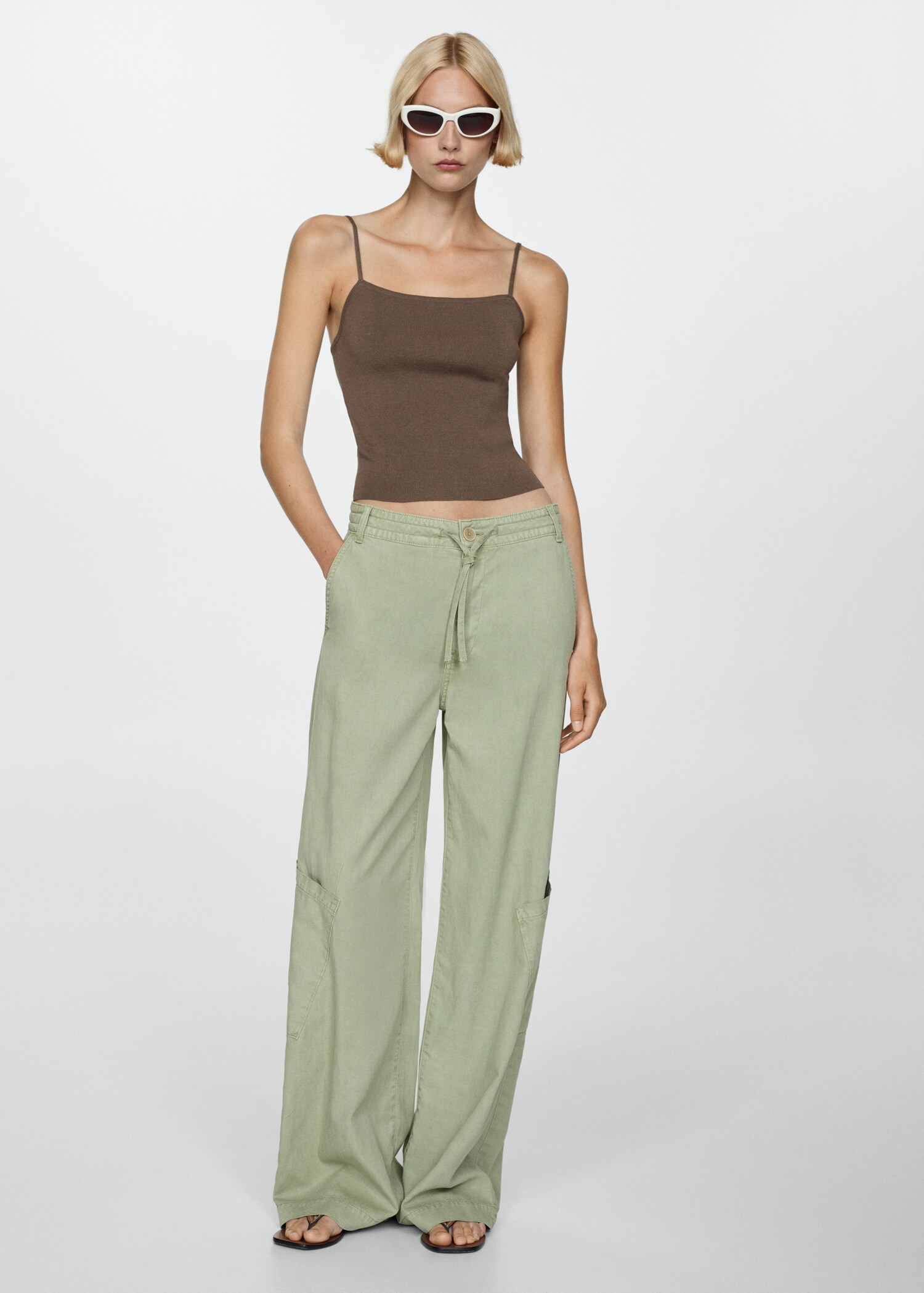 Knit strap top