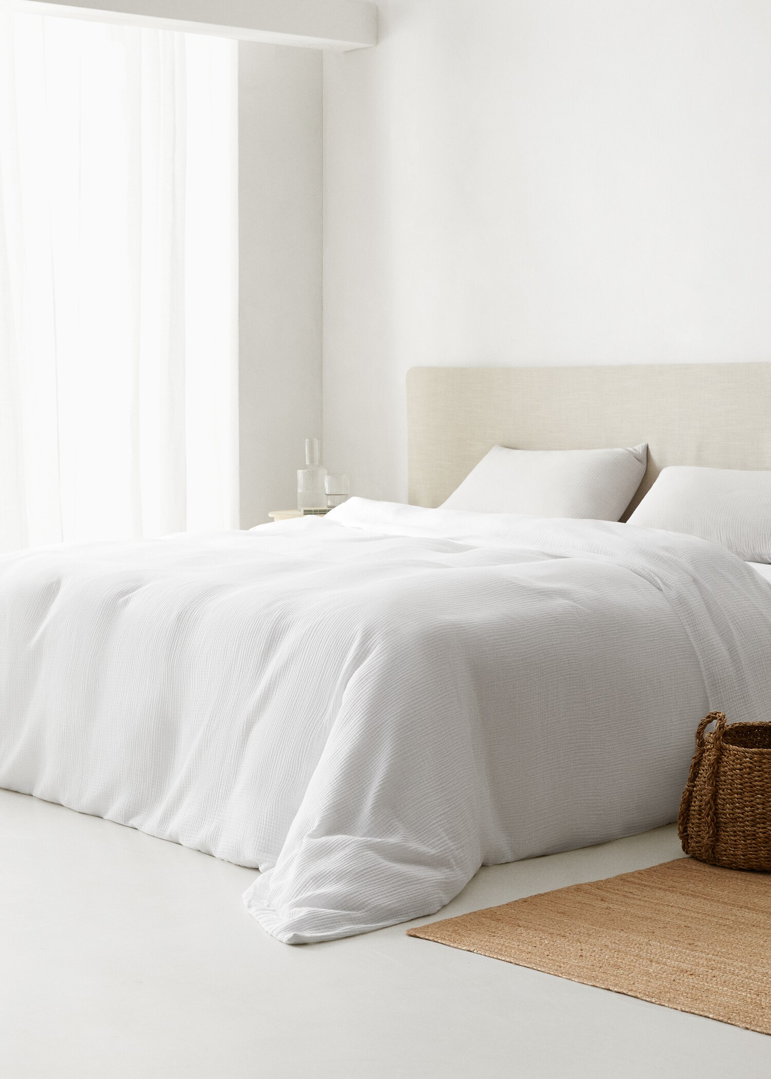Cotton gauze duvet cover for king bed