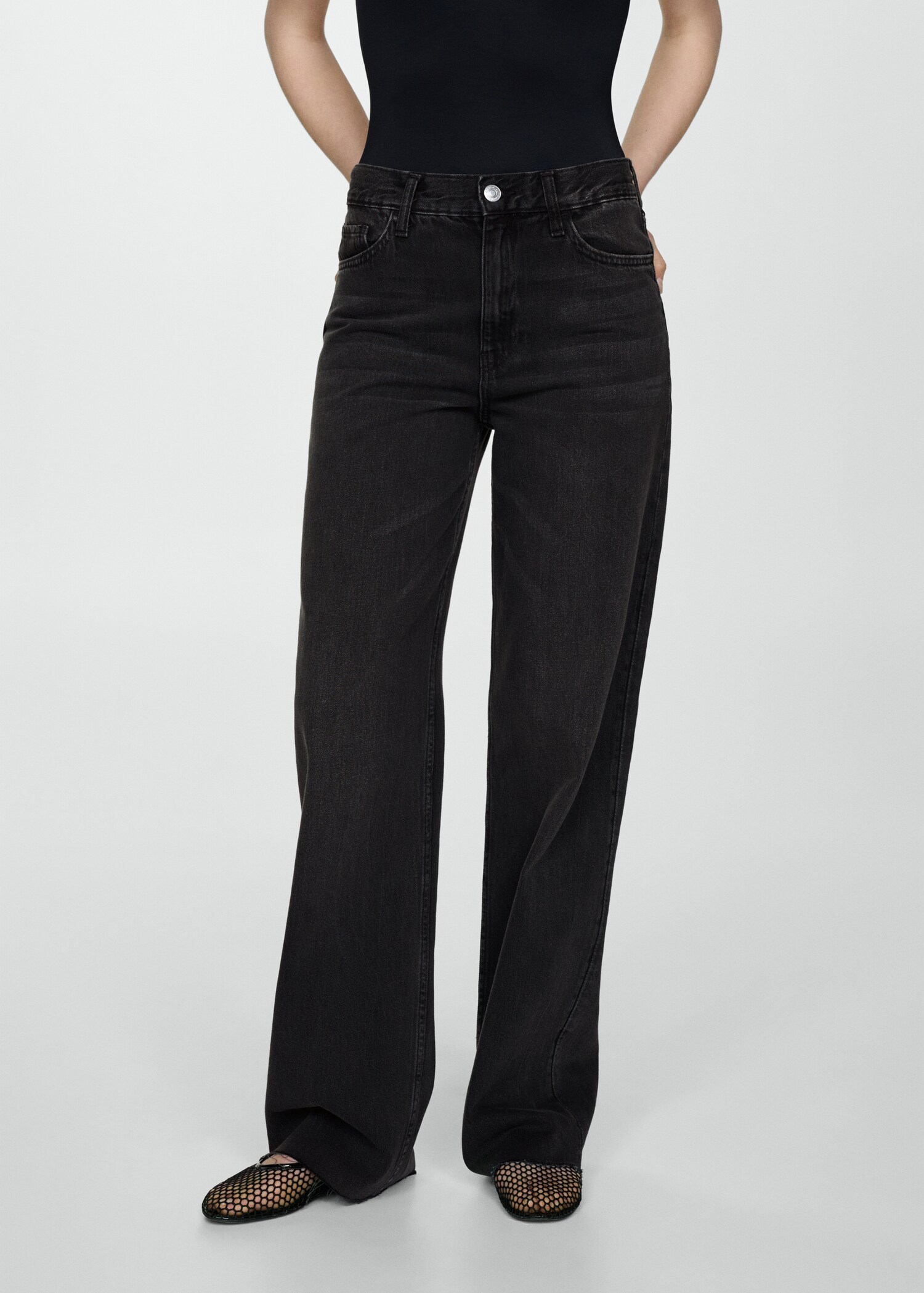 High-rise wideleg jeans