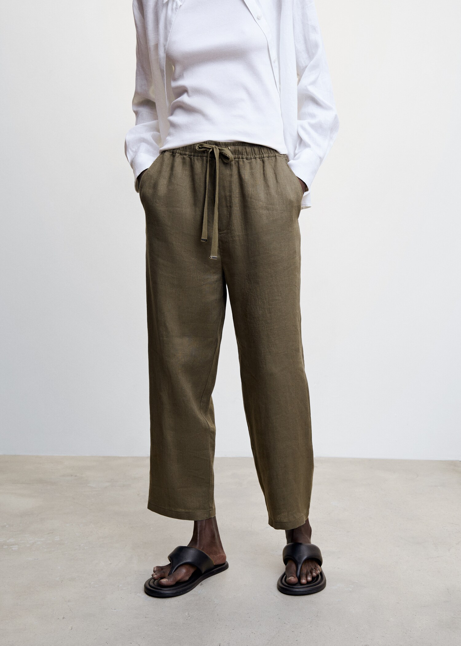 100% linen pants