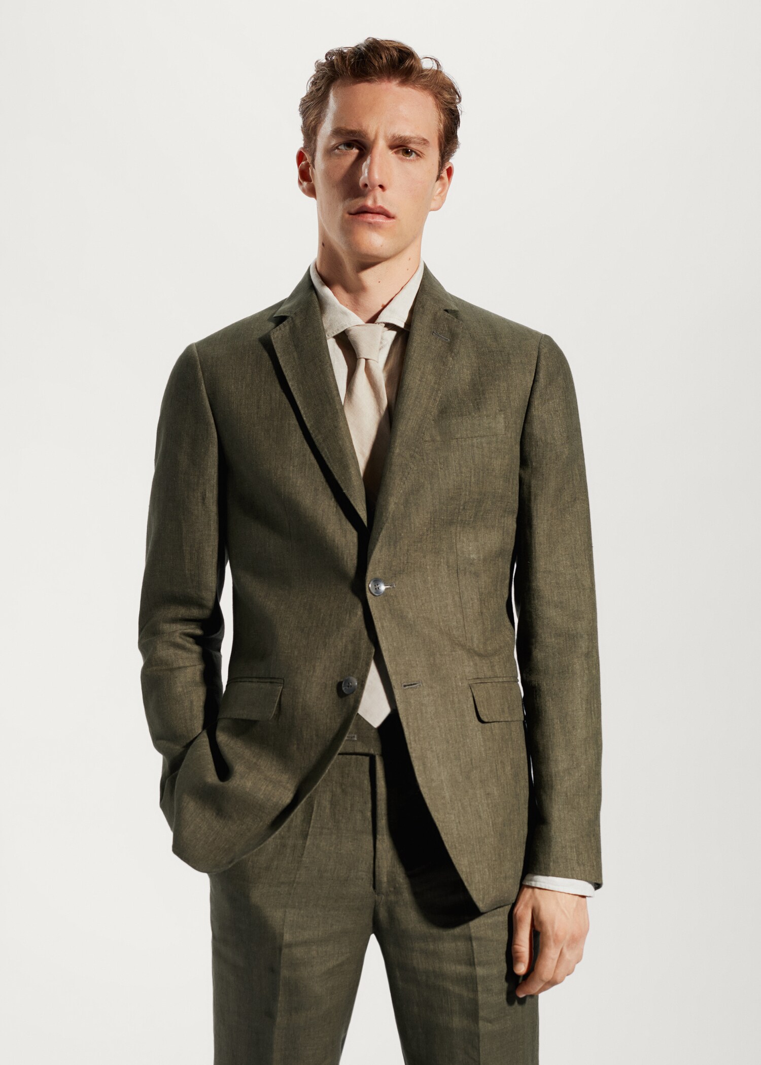 Blazer suit 100% linen