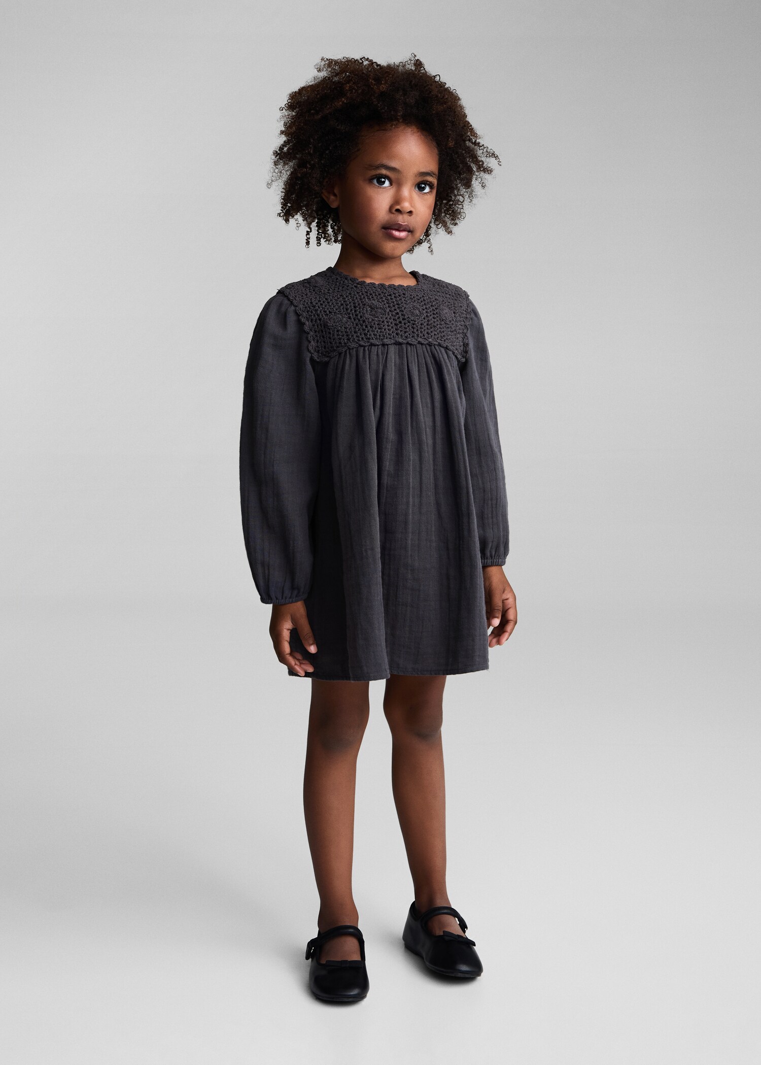 Crochet panel dress