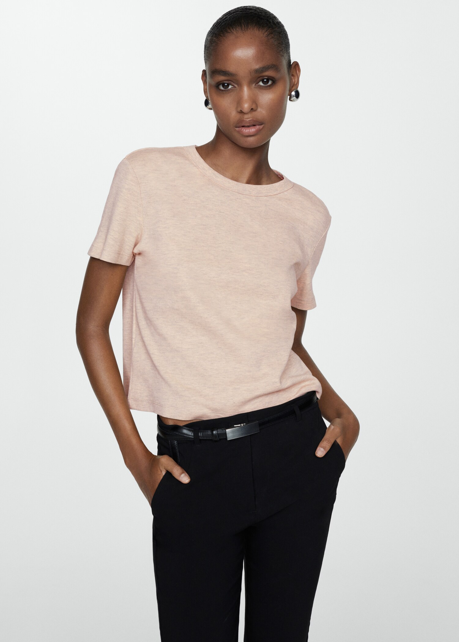 Short-sleeved cotton t-shirt