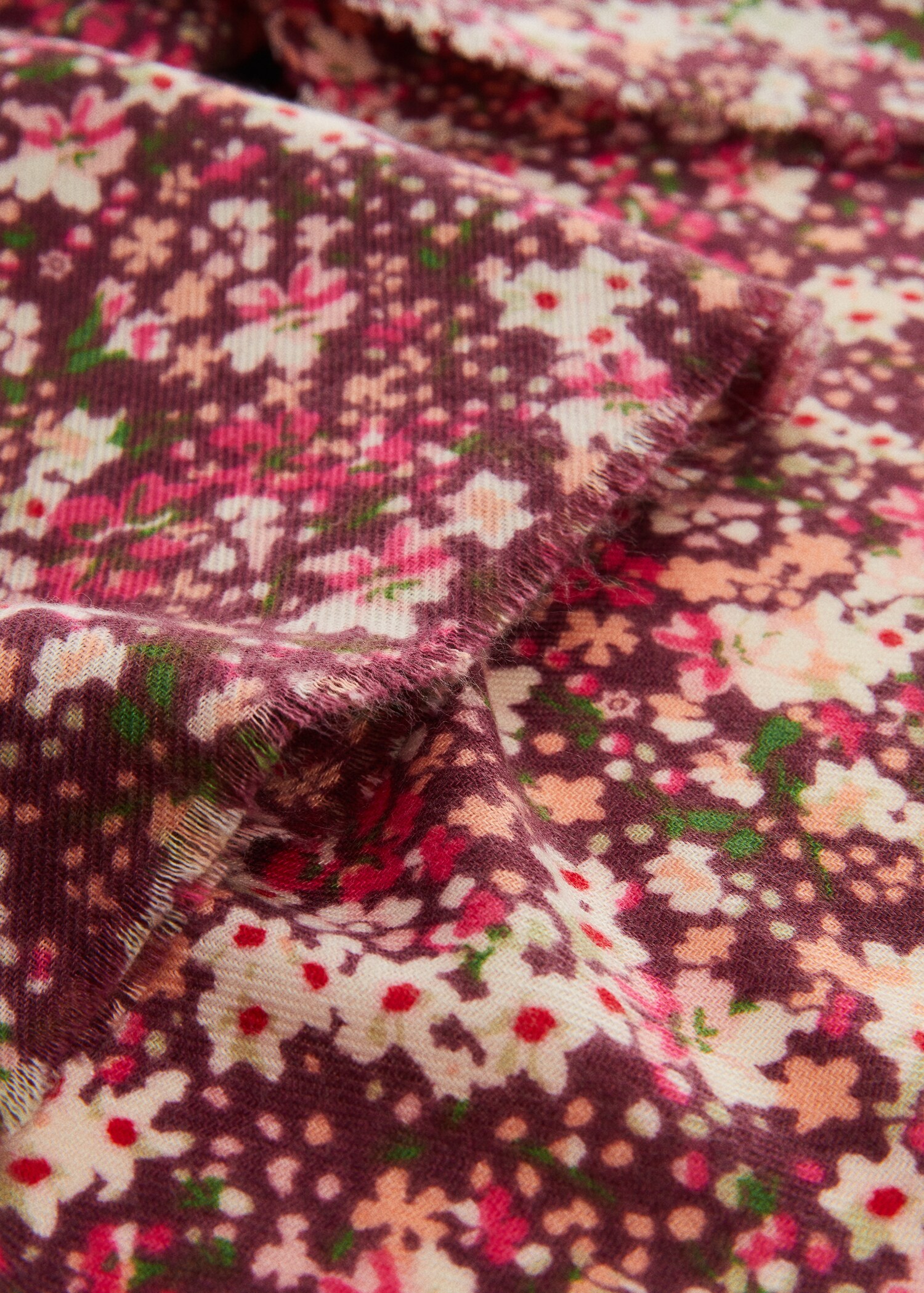 Floral print scarf