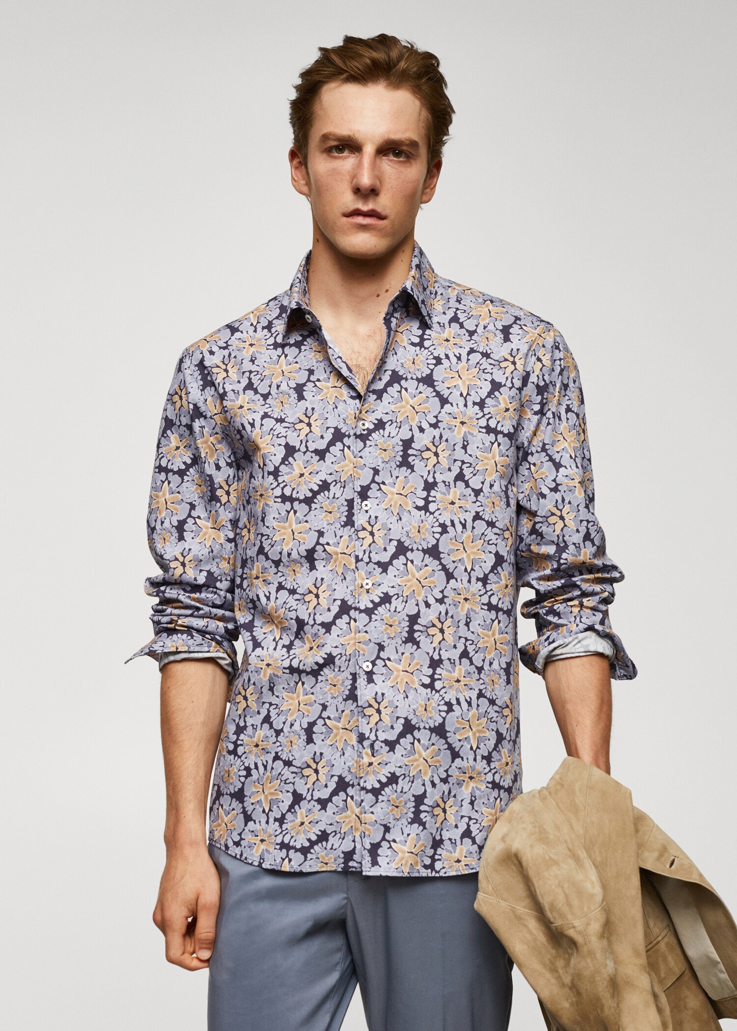 100% cotton regular-fit printed shirt