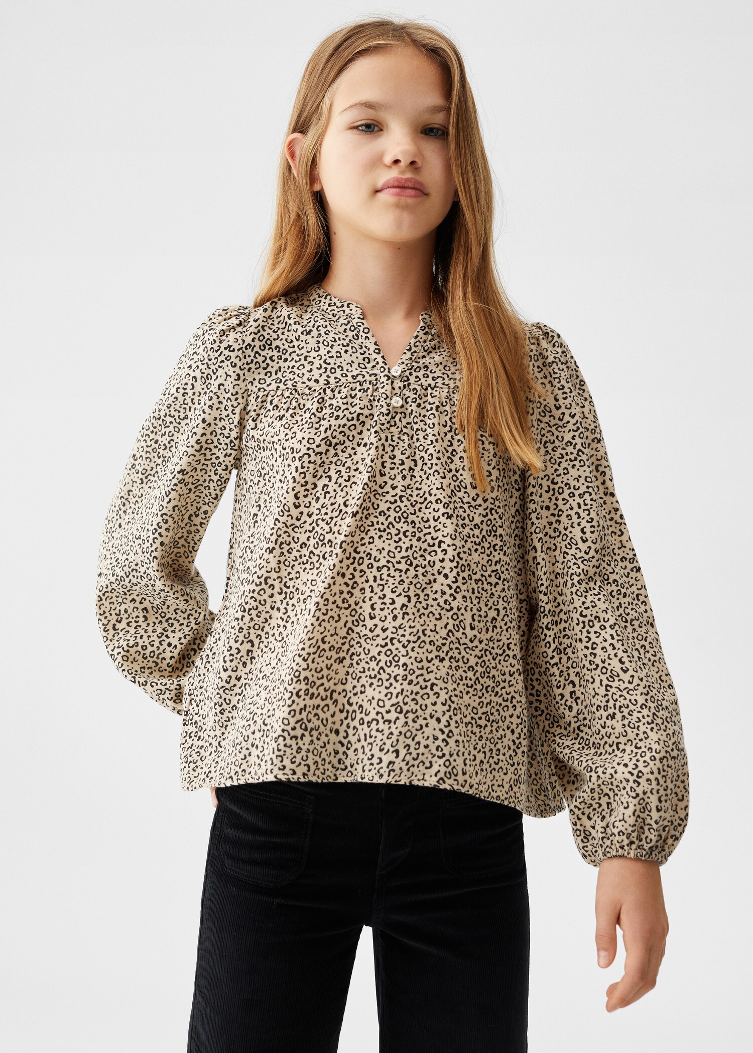 Leopard print blouse