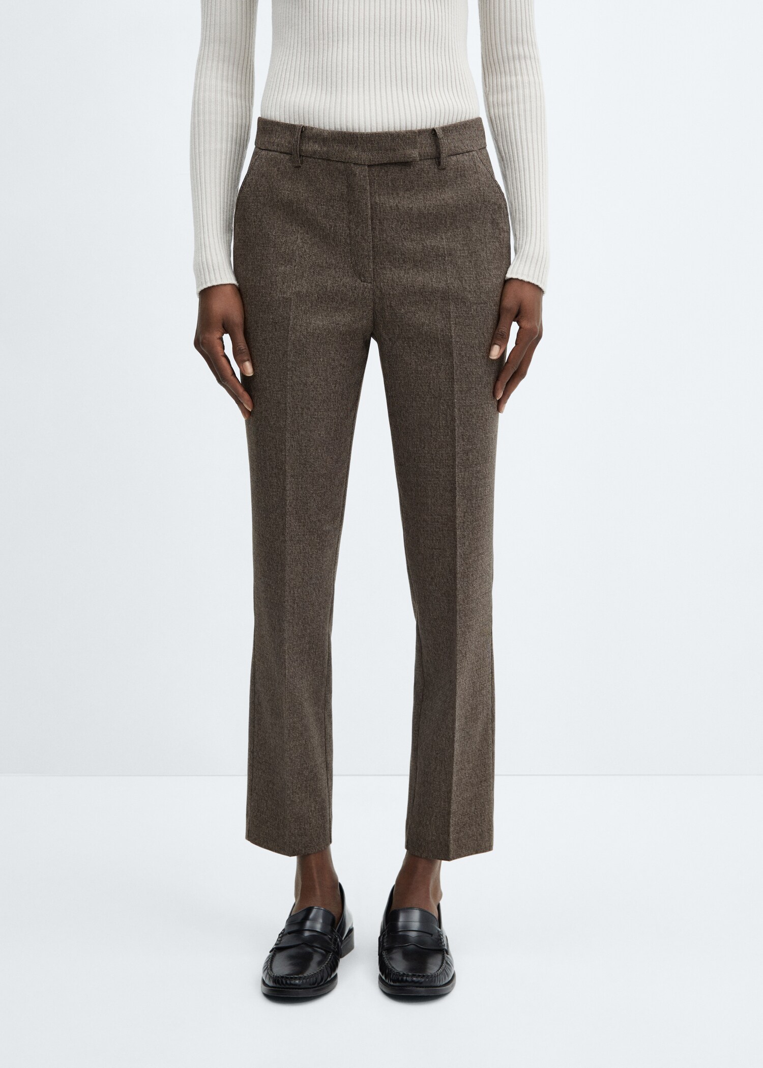 Mid-rise skinny pants