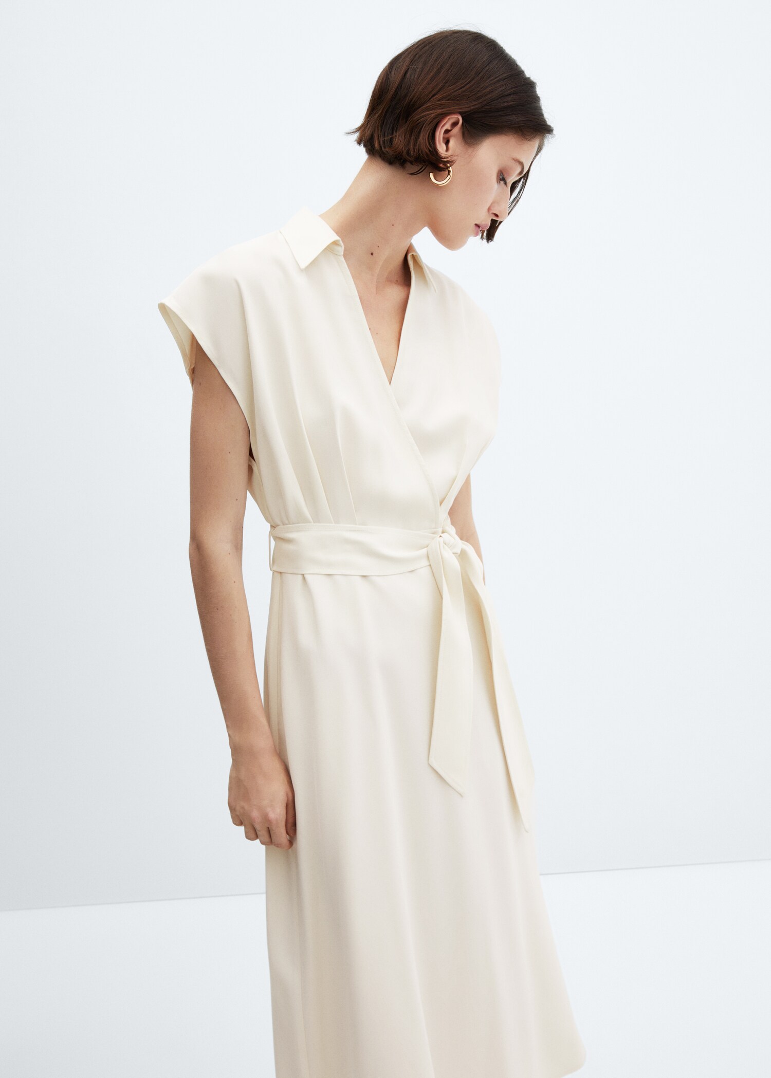 Belt wrap dress