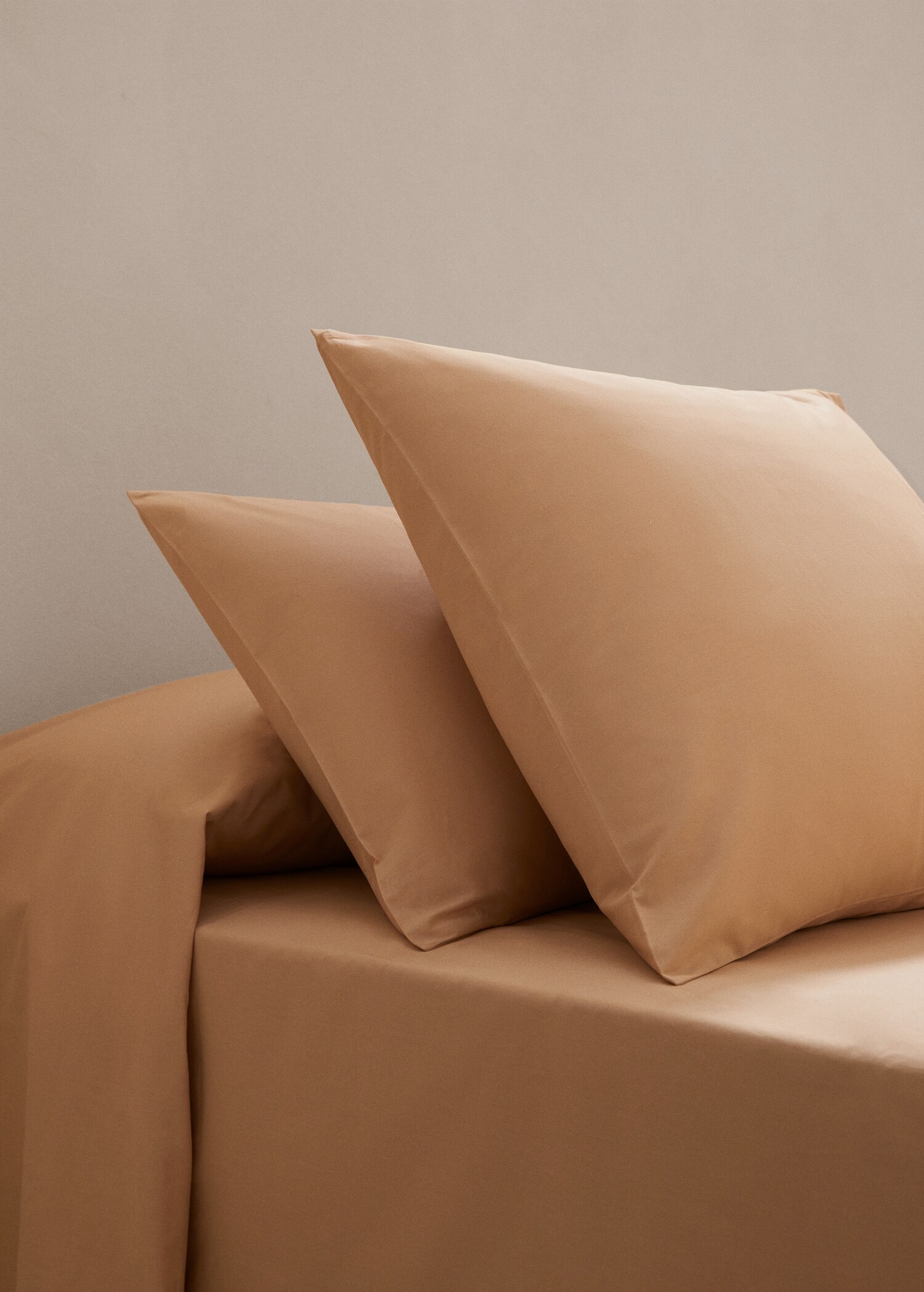 Plain cotton pillowcase 45x110cm