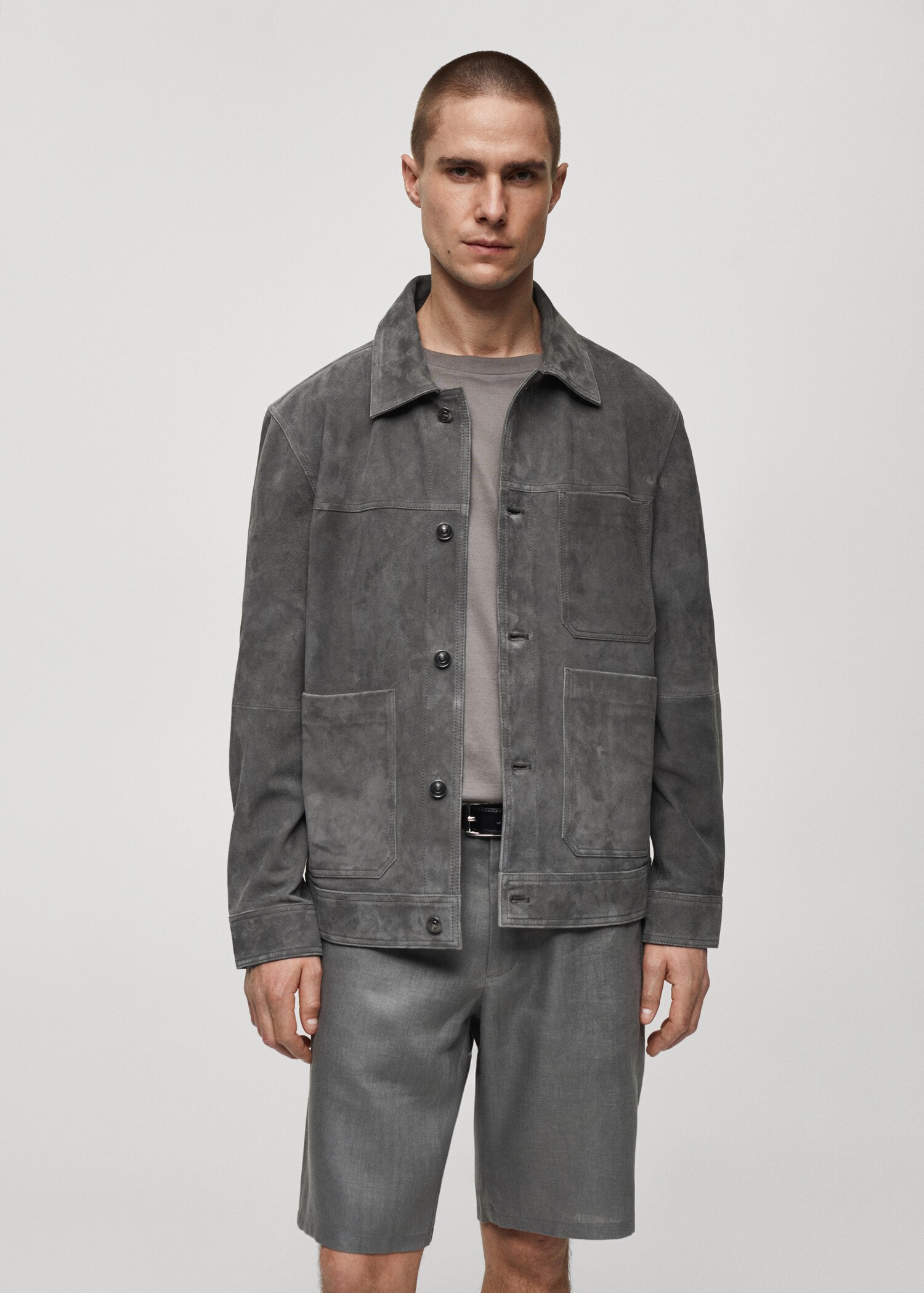 100% leather jacket with pockets