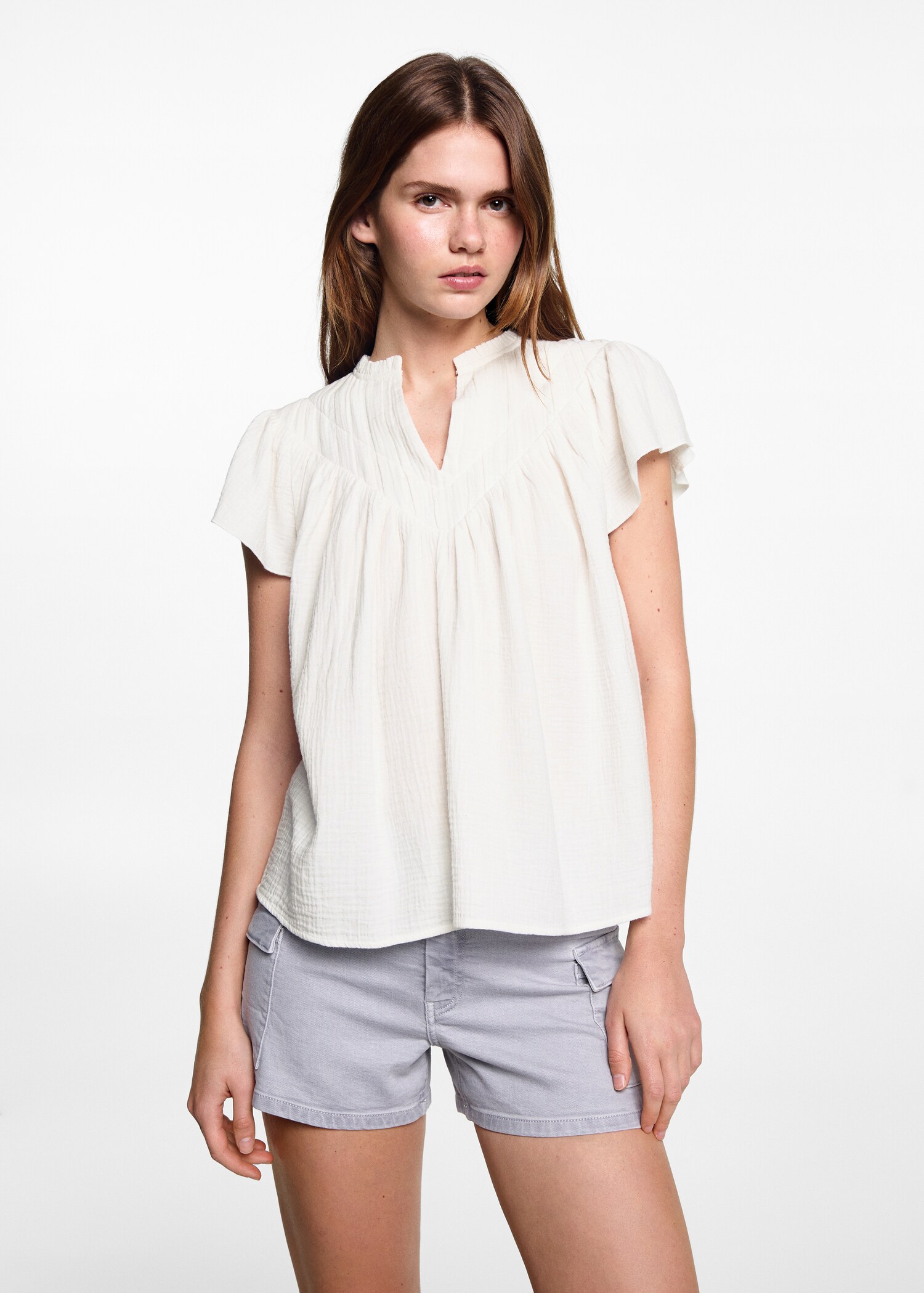 Cheesecloth cotton blouse