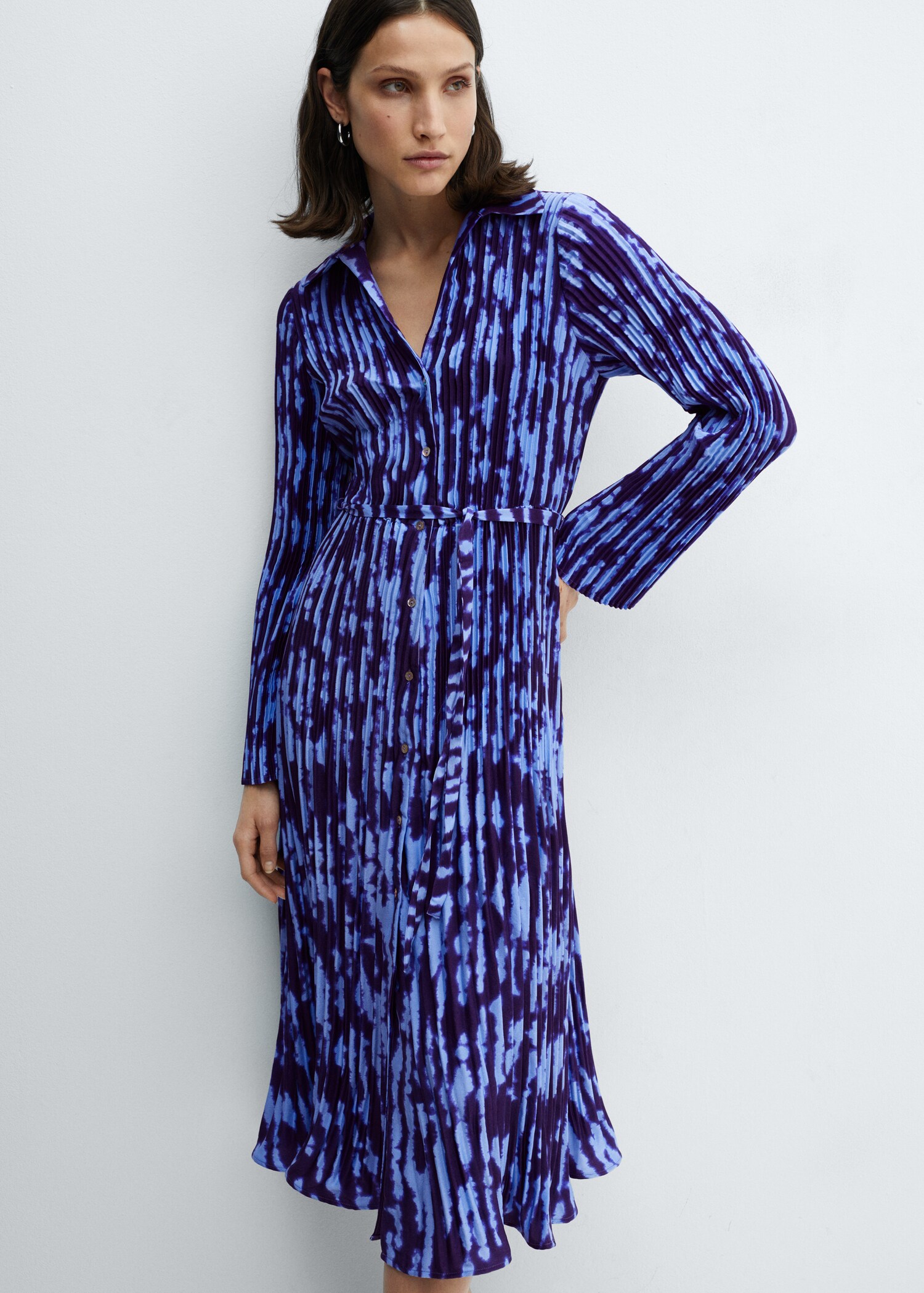 Belt shirt dress
