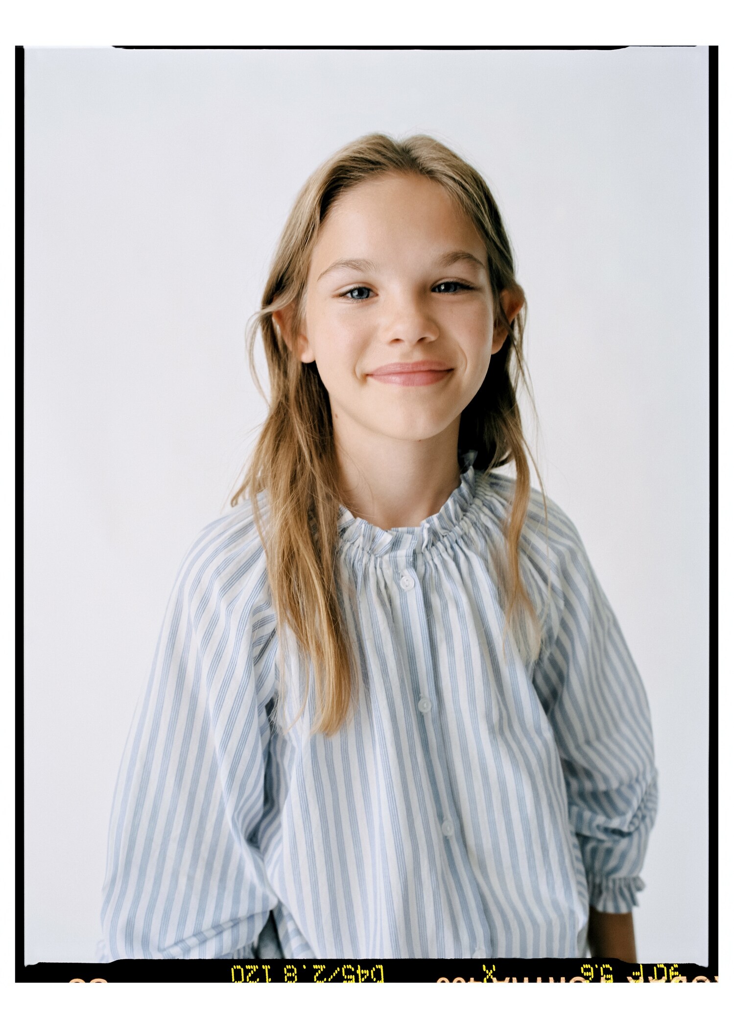 Striped cotton blouse