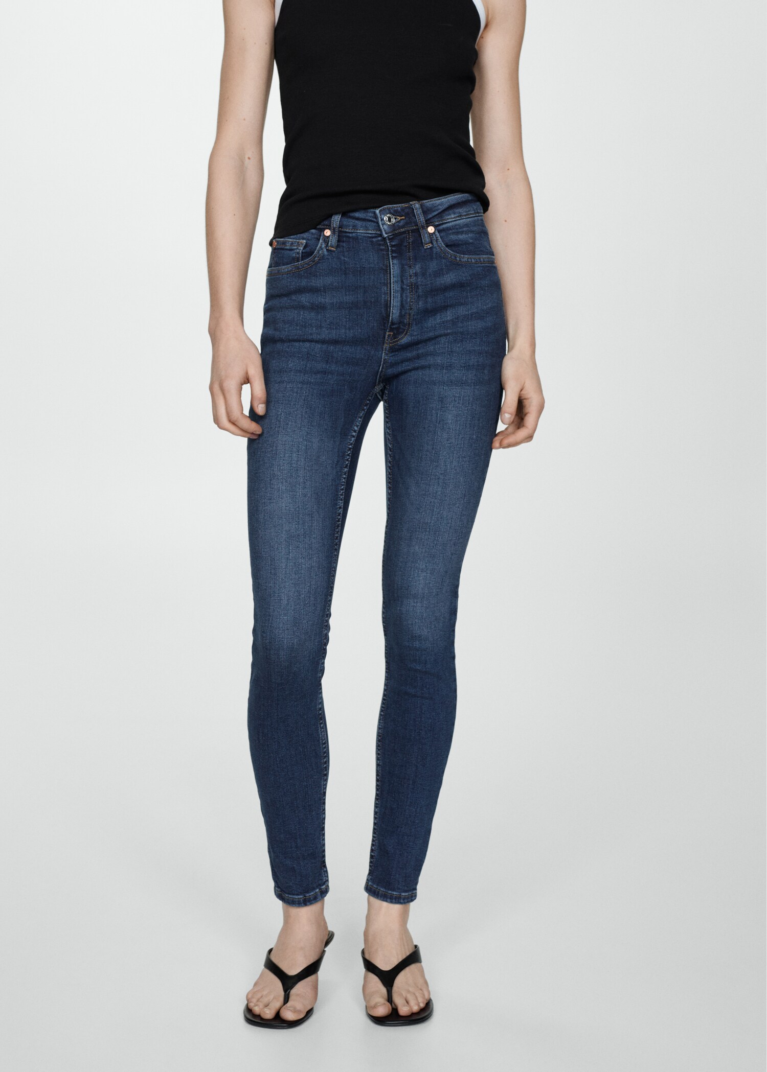 High-rise skinny jeans